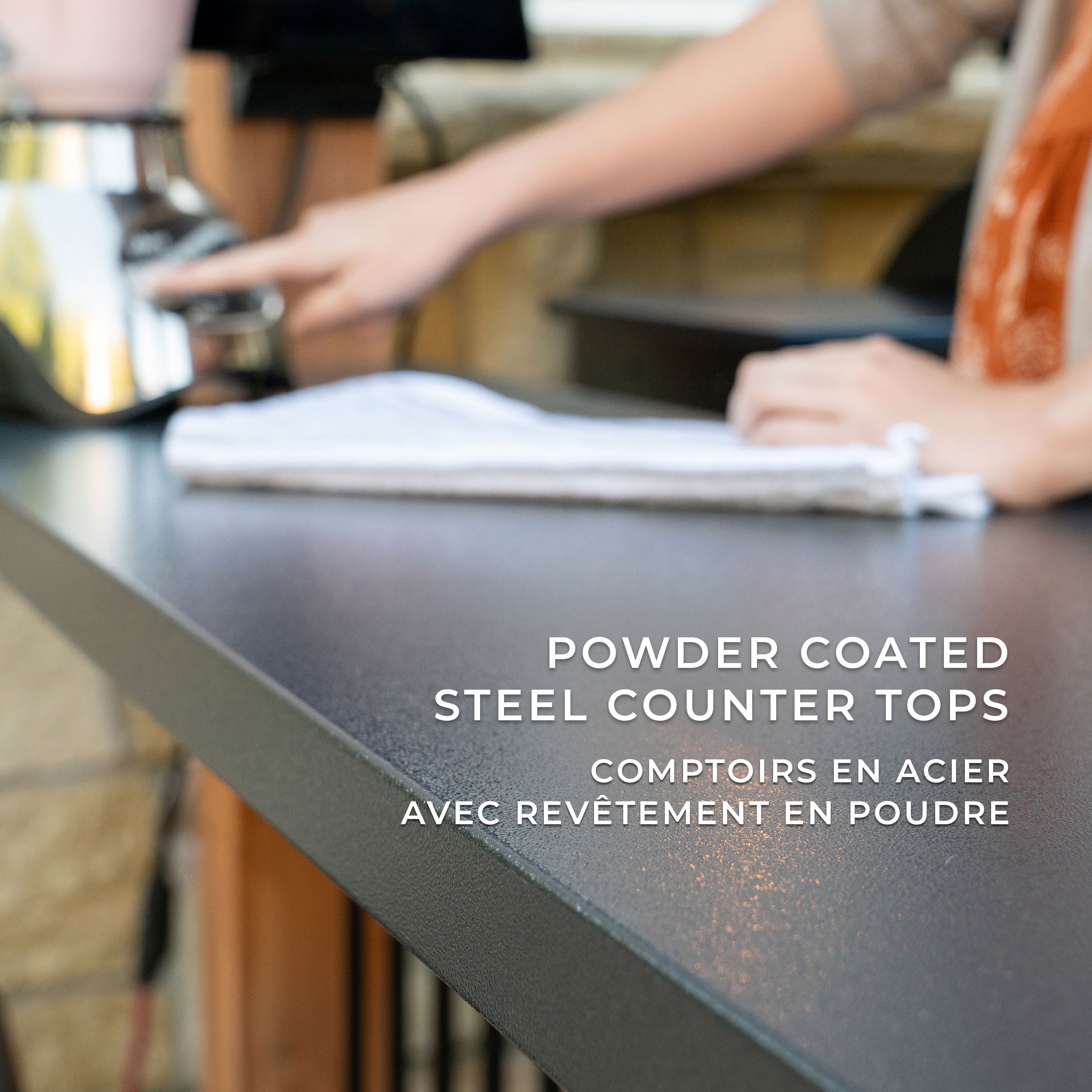 Saxony XL Powder coated counter tops