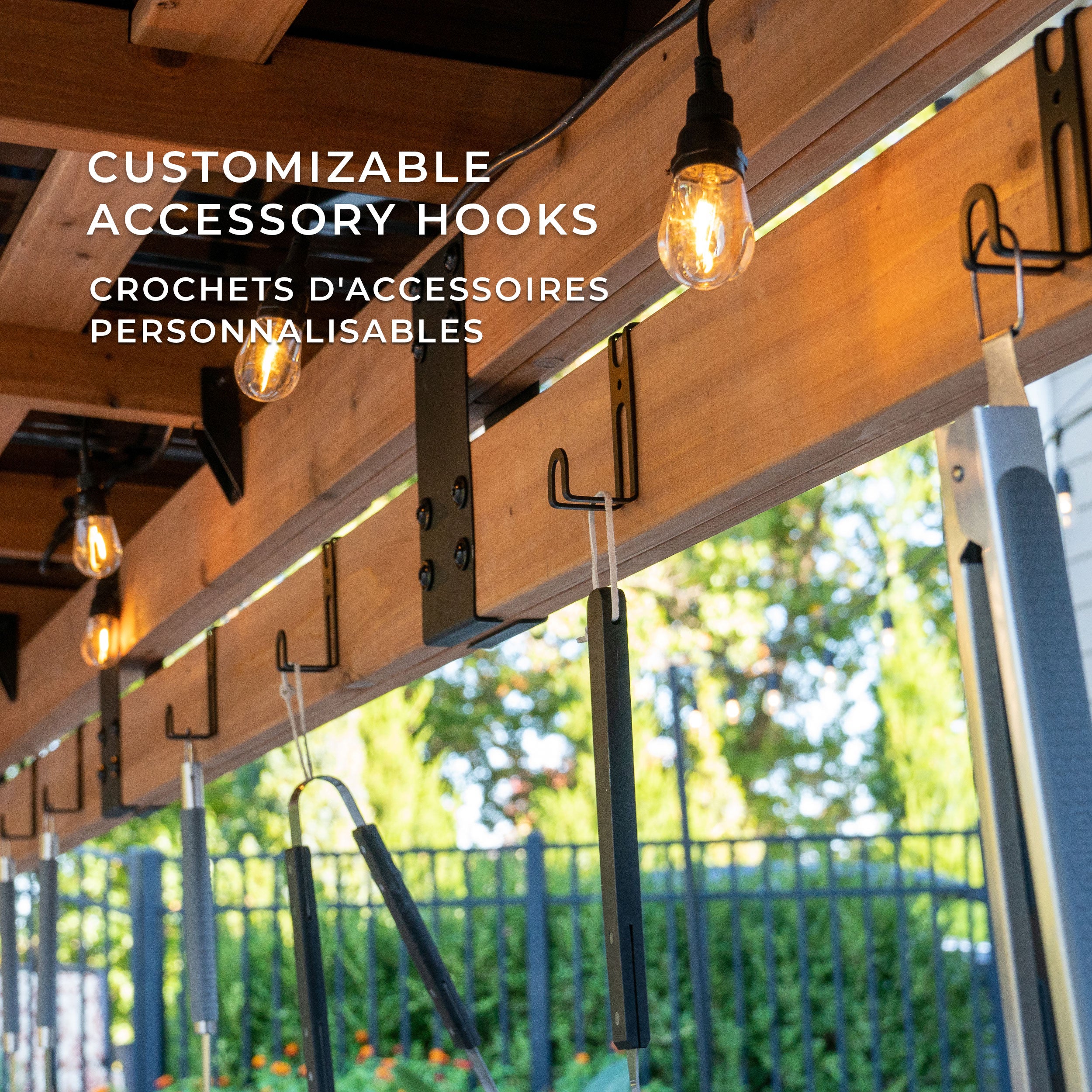Saxony XL customizable accessory hooks