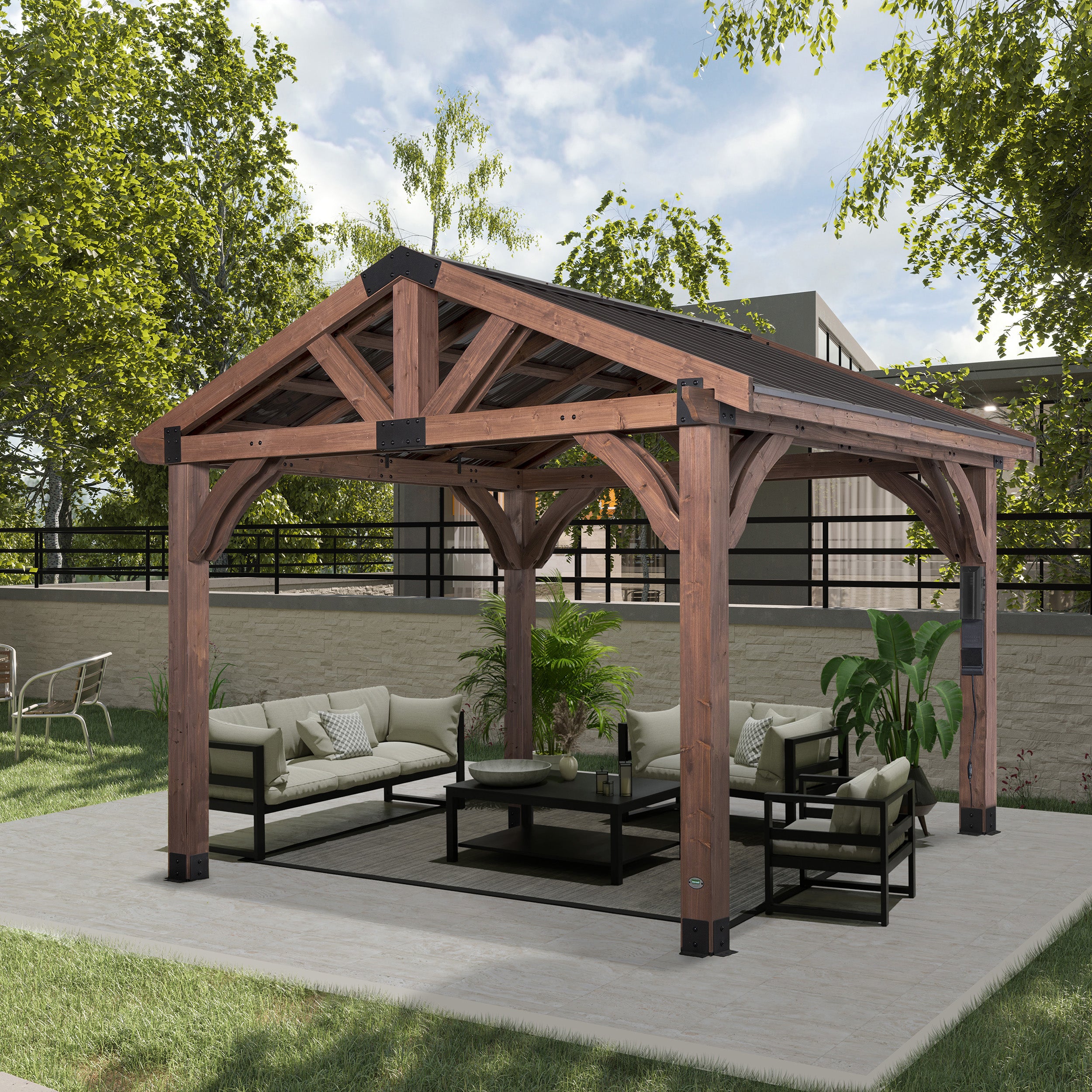 3.7m X 3m arlington gazebo