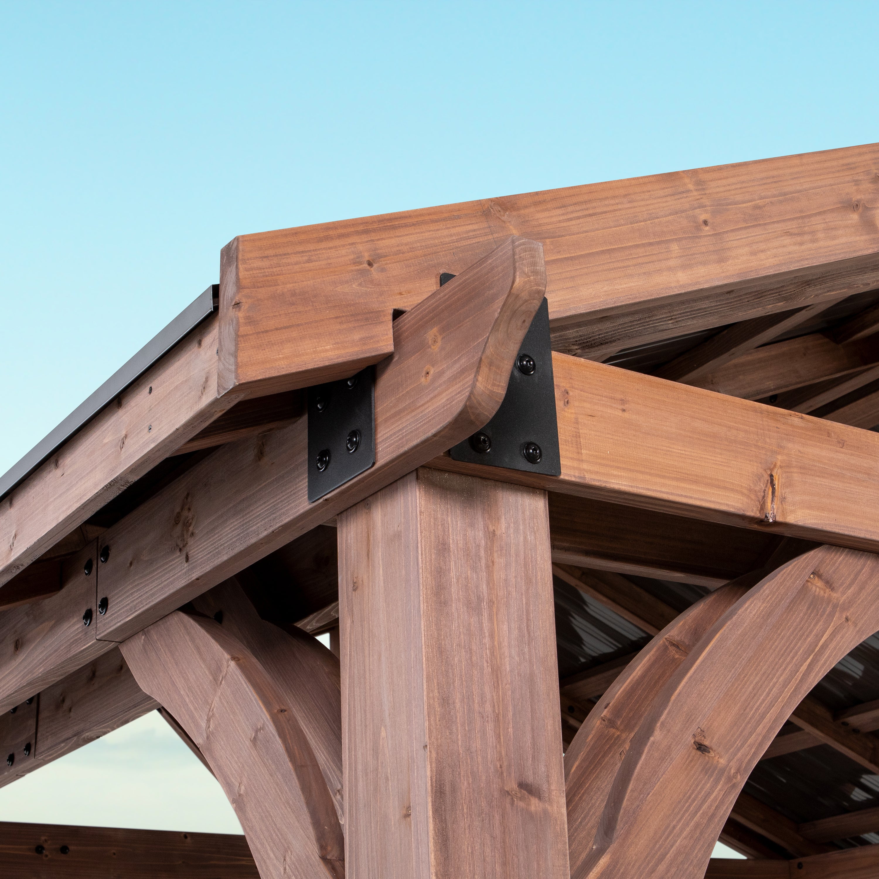 3.7m X 3m Arlington Gazebo Roof Corner