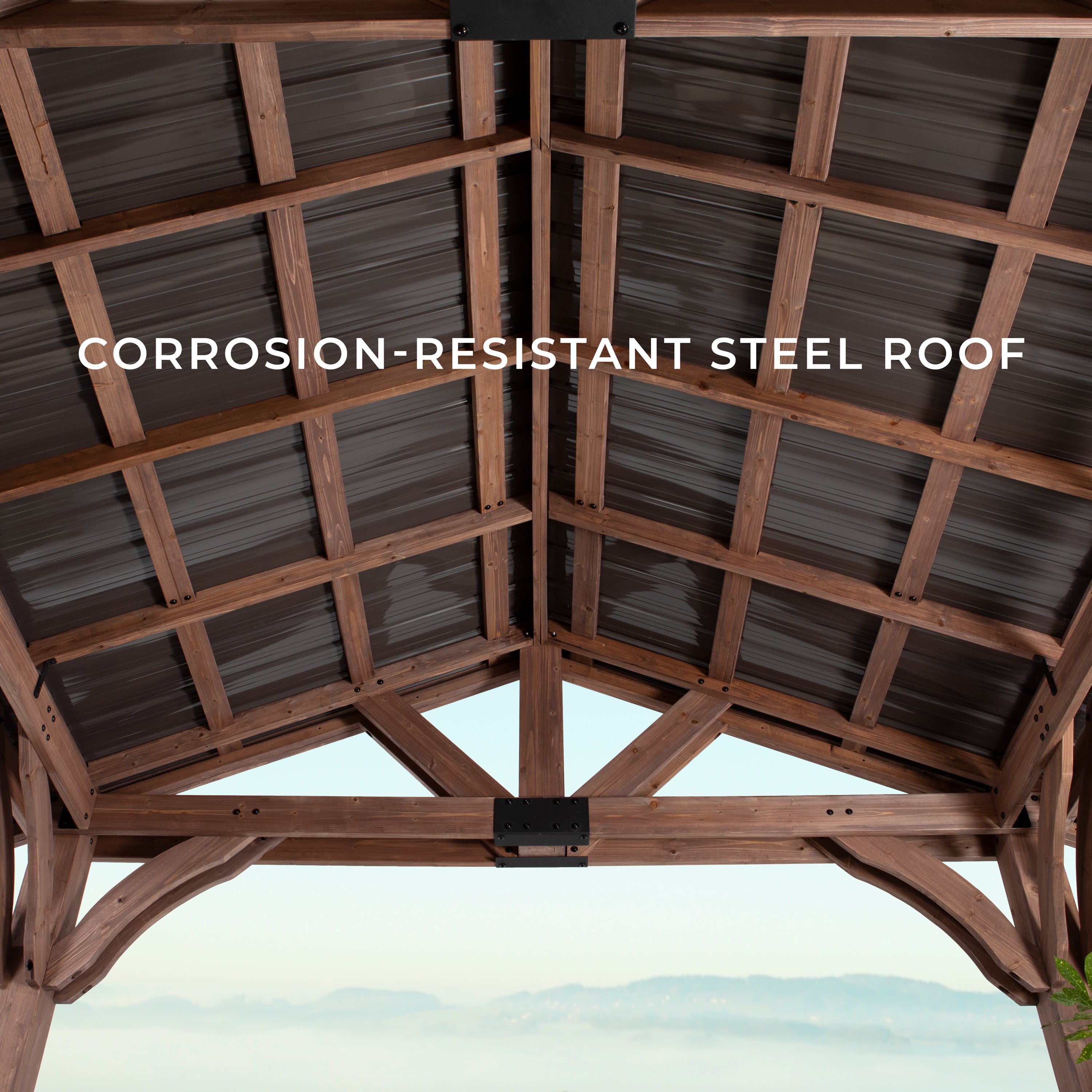 3.7m X 3m Arlington Corrosion Resistant Steel Roof