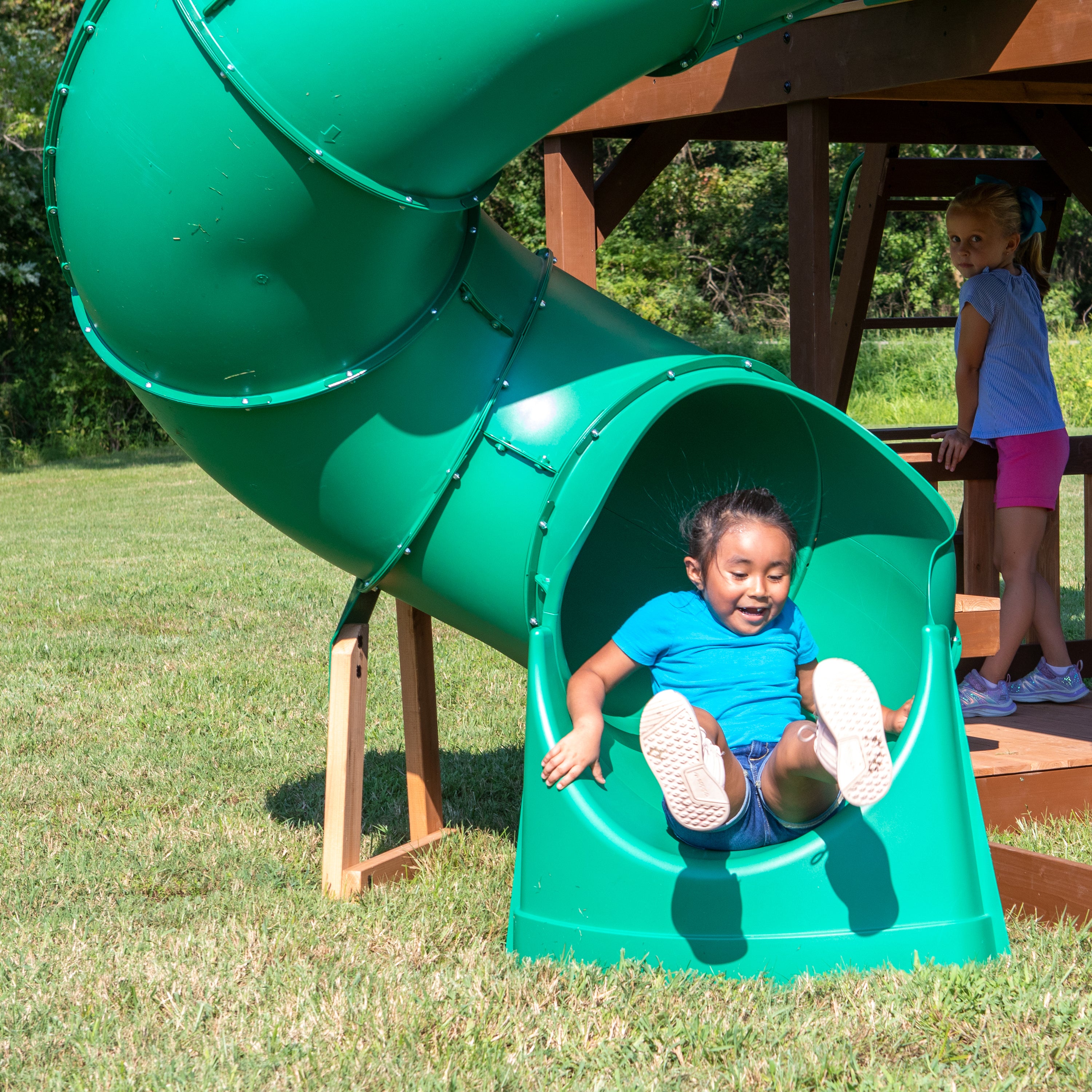 Left Exit Tube Slide For1.5 meter Play Deck