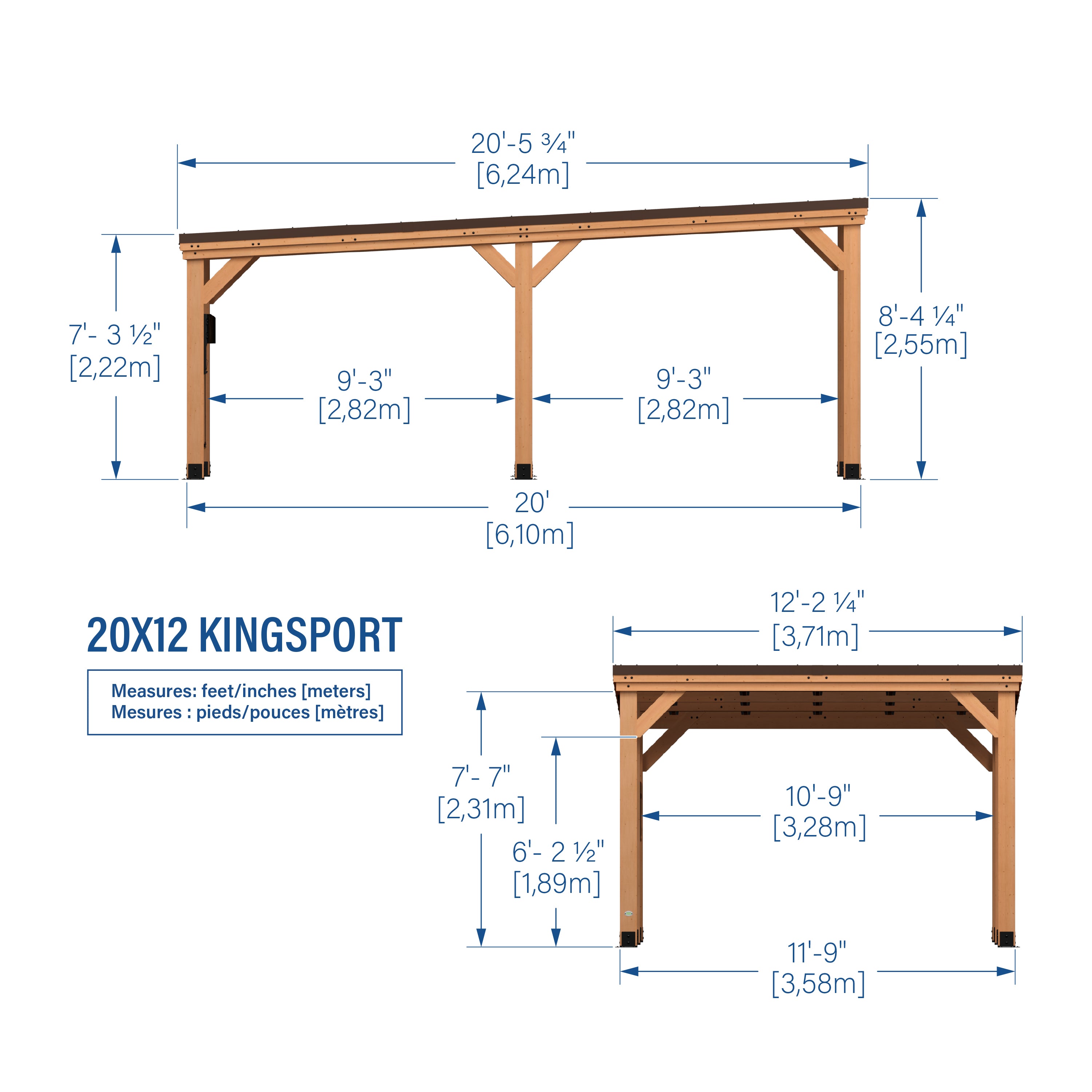 Kingsport 20ft x 12ft Carport