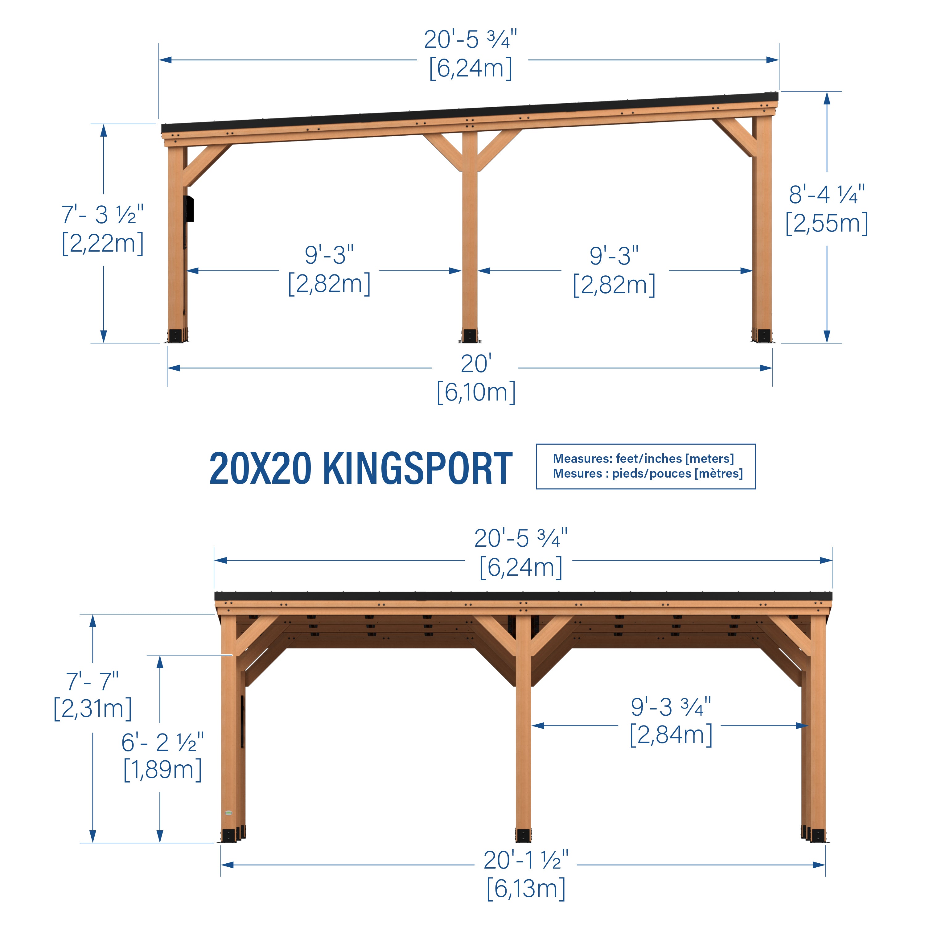 Kingsport 20ft x 20ft Carport