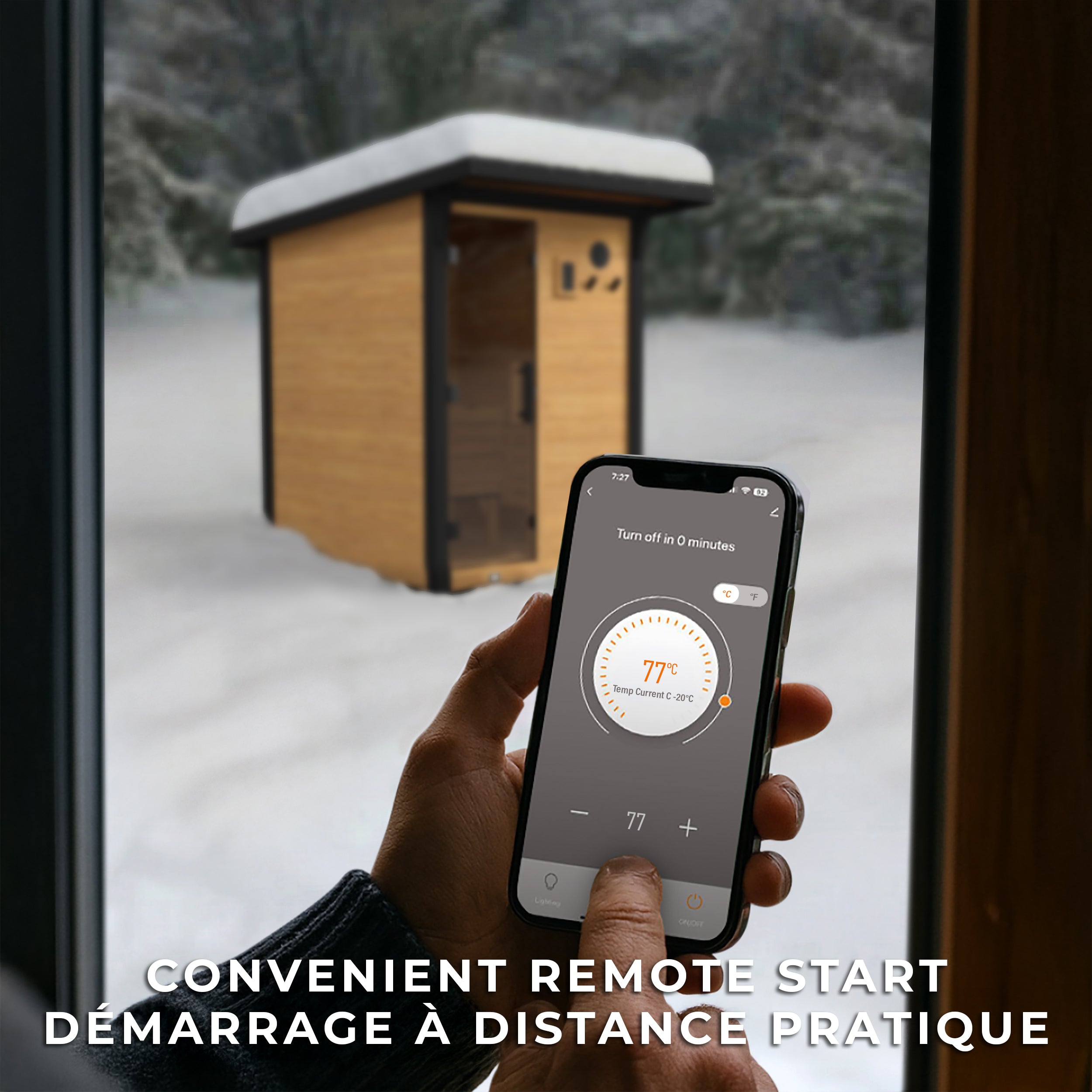 Sauna extérieur Bennett–2 à 4 personnes