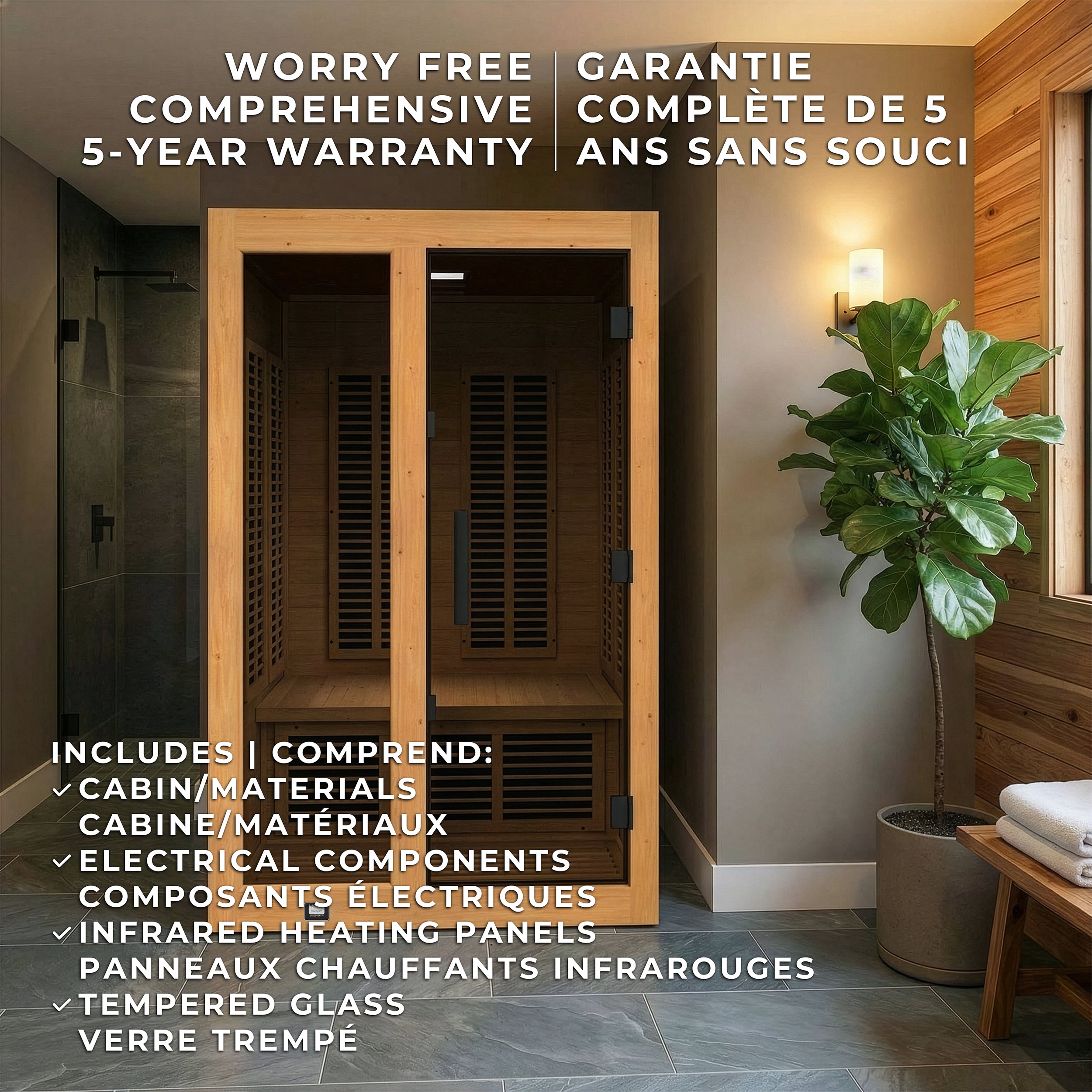 Knox Indoor Infrared Sauna – 2 Person