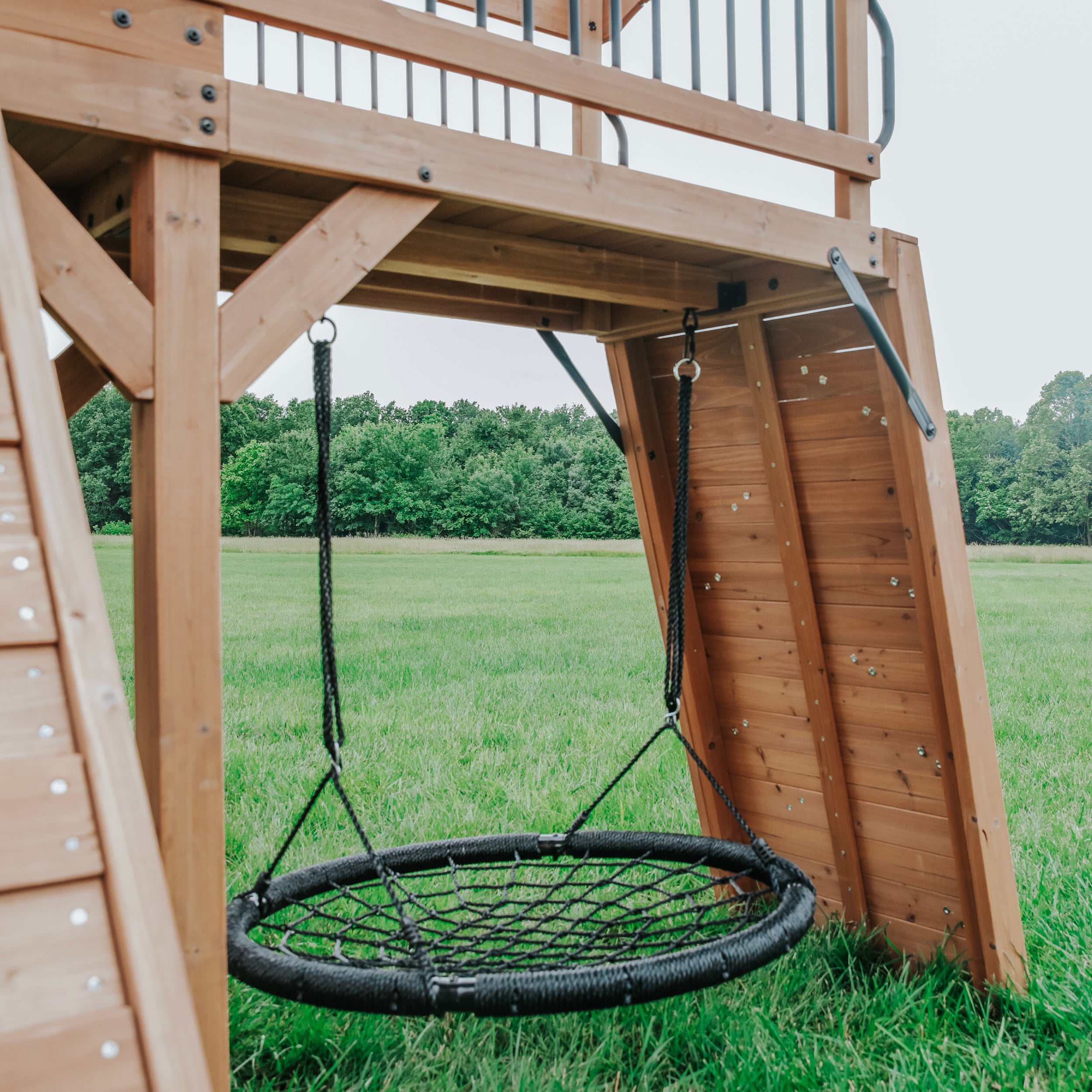 Sterling Point Swing Set with Gray Wave Slide