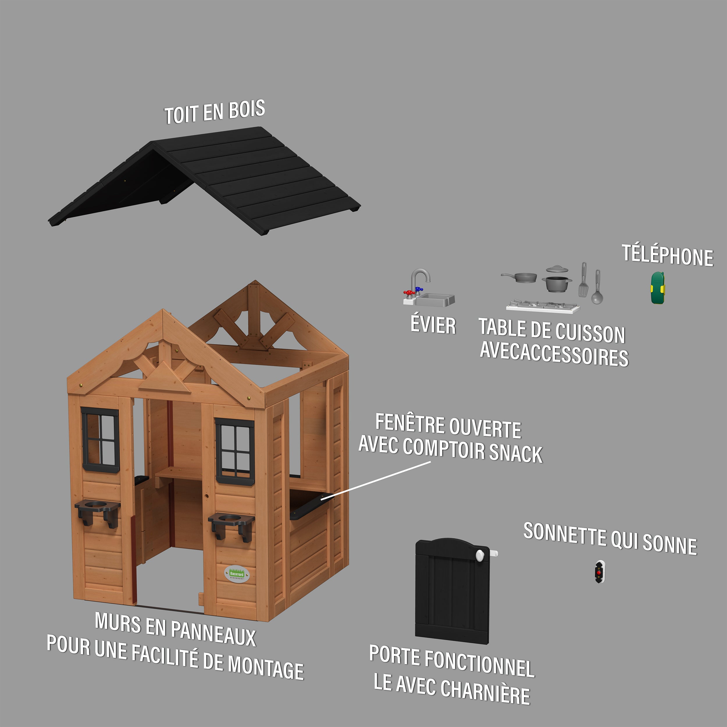 Sweetwater Playhouse Exploded View French