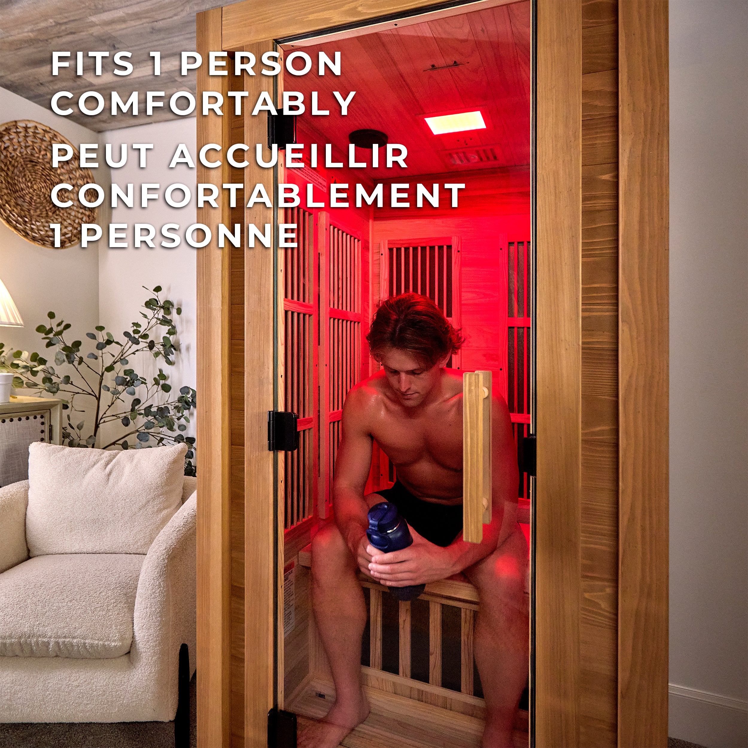 Rylan Indoor Infrared Sauna – 1 Person