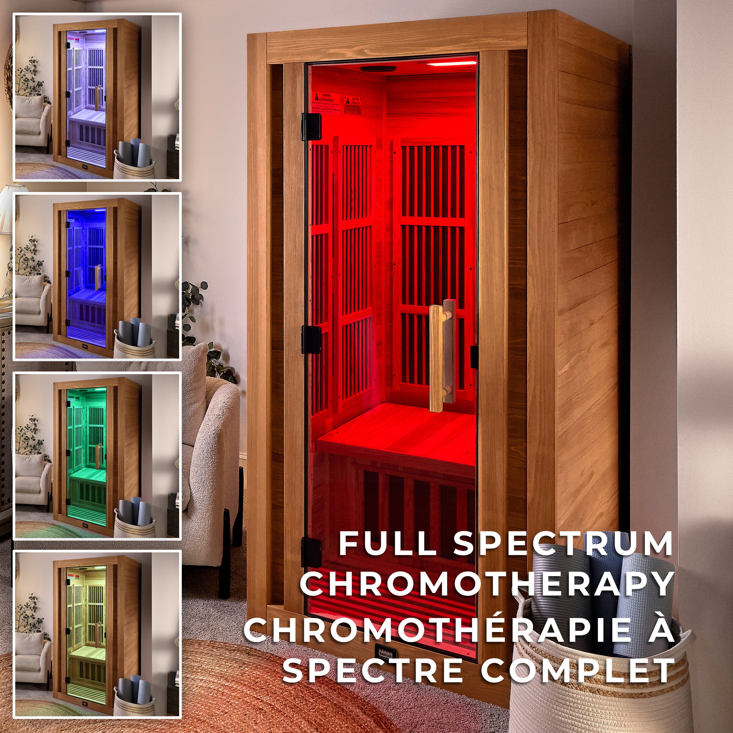 Rylan Indoor Infrared Sauna – 1 Person