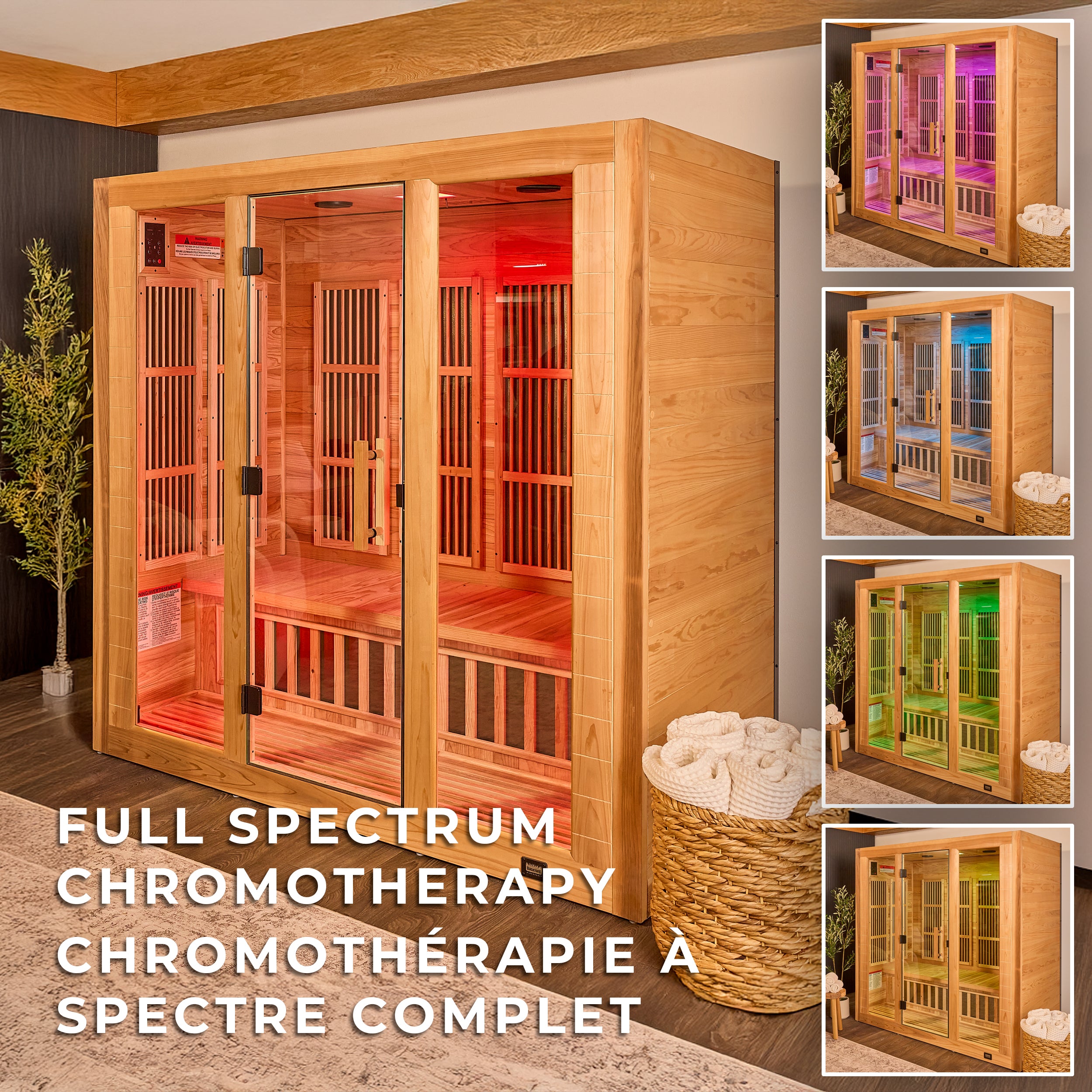 Rylan Indoor Infrared Sauna – 4 Person