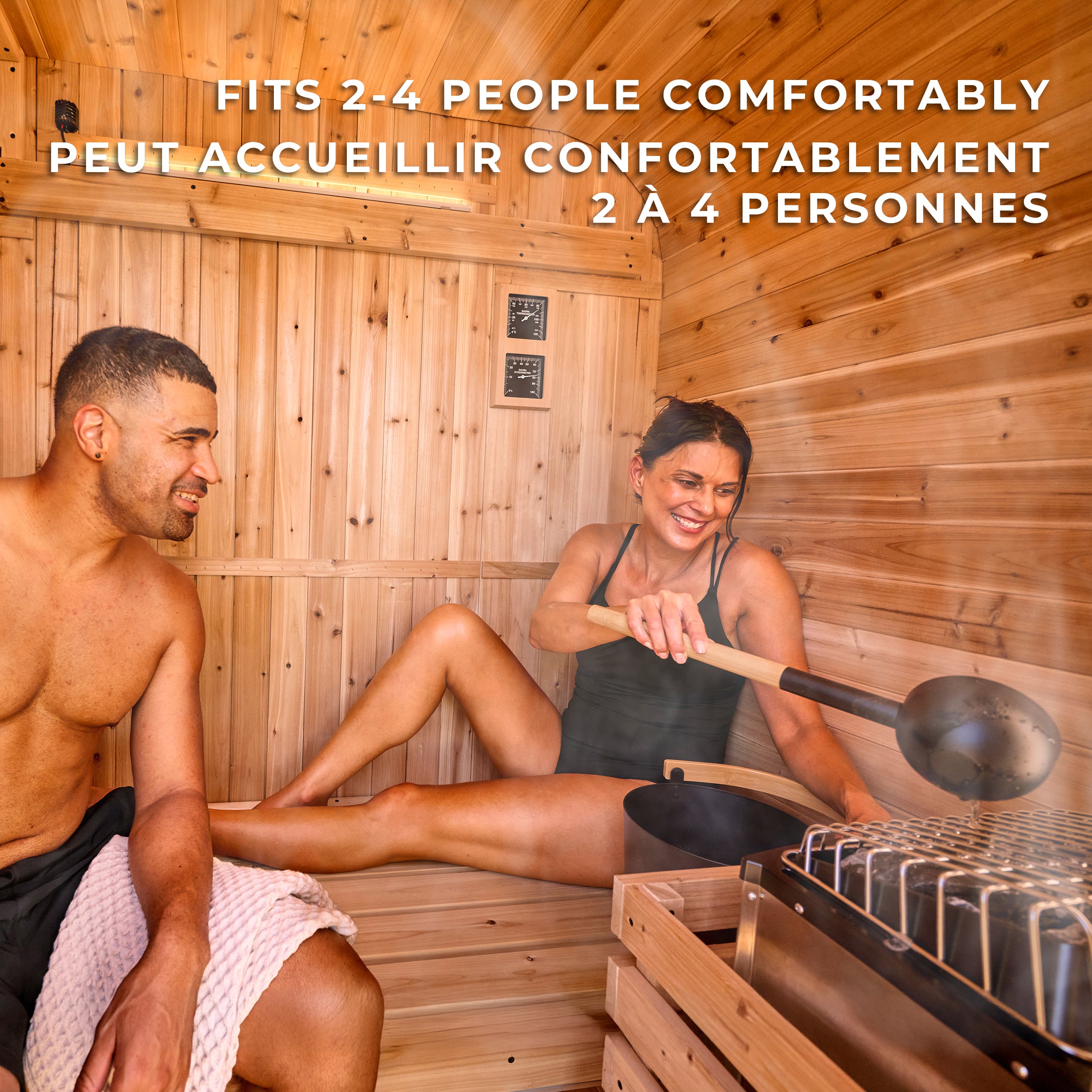 Lennon Outdoor Cube Sauna – 2-4 Person