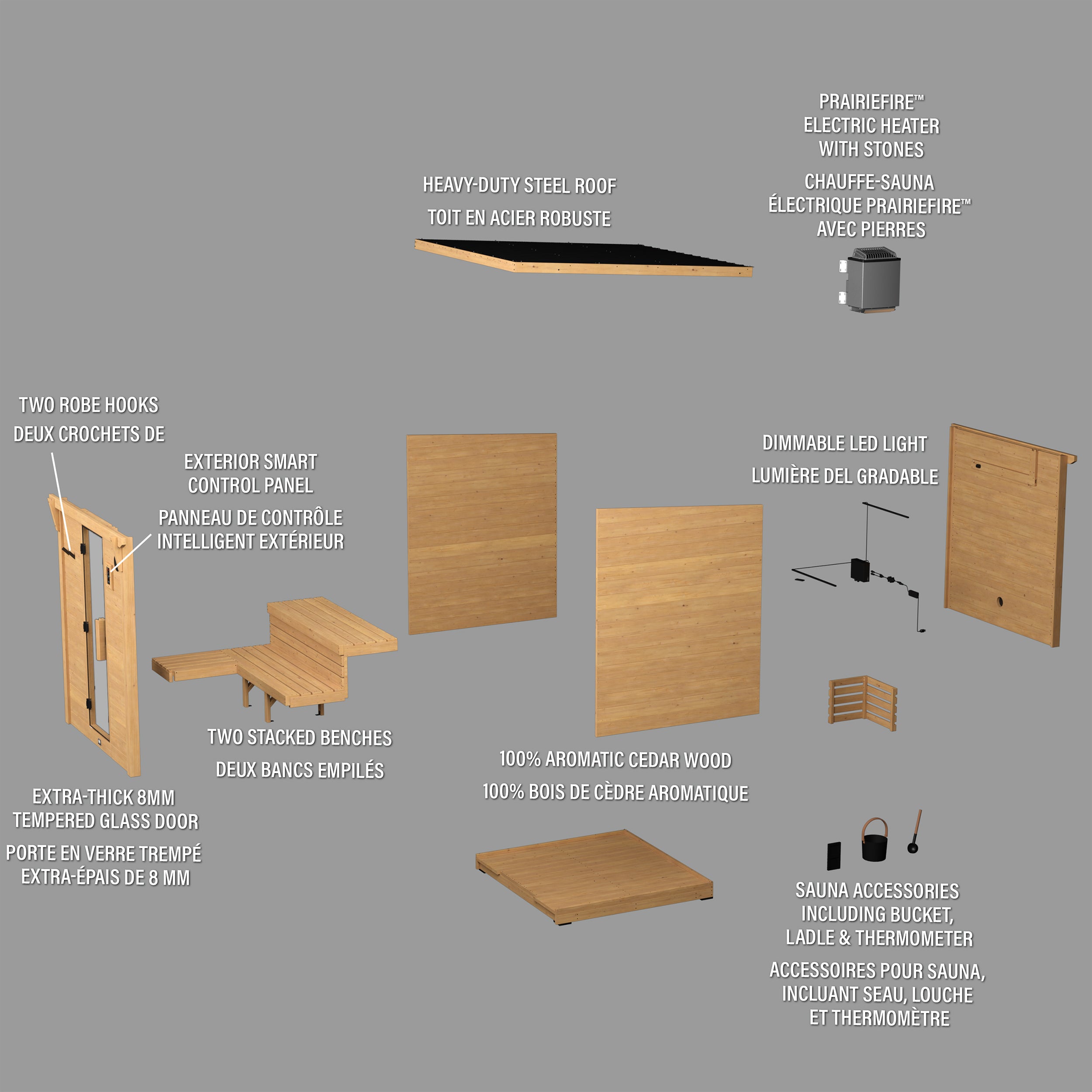 Henley Outdoor Cabin Sauna – 4-6 Person