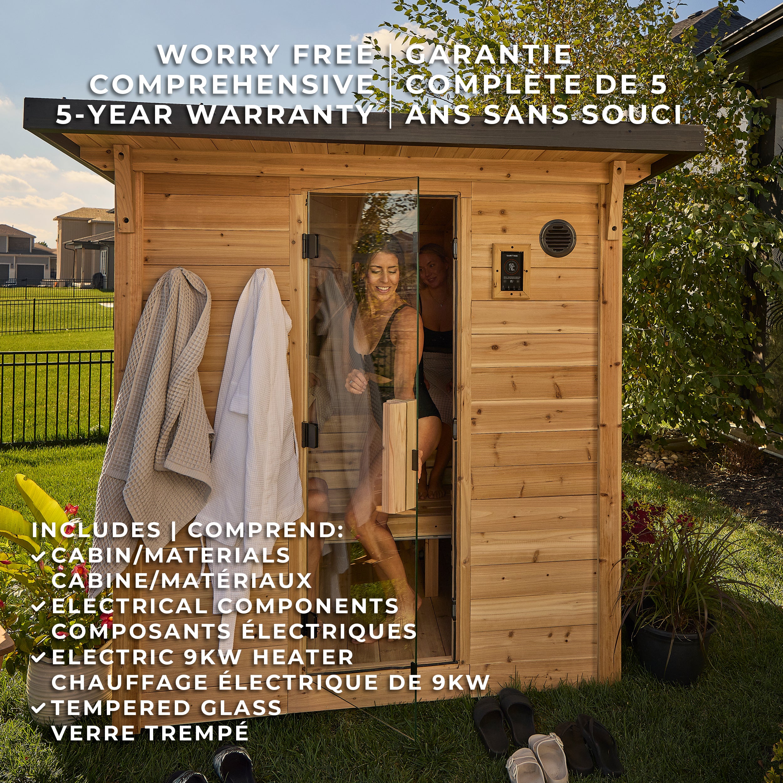 Henley Outdoor Cabin Sauna – 4-6 Person