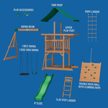 Load image into Gallery viewer, Grayson Peak Swing Set Exploded View
