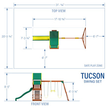 Load image into Gallery viewer, Tucson Swing Set Diagram

