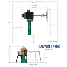 Load image into Gallery viewer, Canyon Creek Dimensions-Imperial
