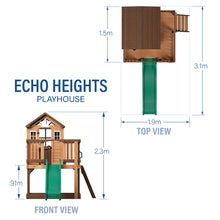 Load image into Gallery viewer, Echo Heights Metric Dimensions

