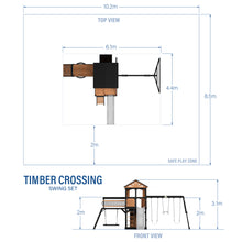 Charger l&#39;image dans la galerie, Timber Crossing Diagram-Metric
