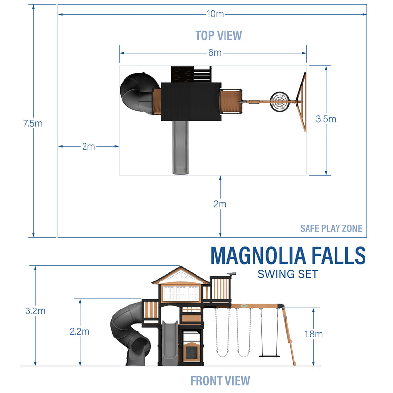 Ensemble de balançoire Magnolia Falls specifications