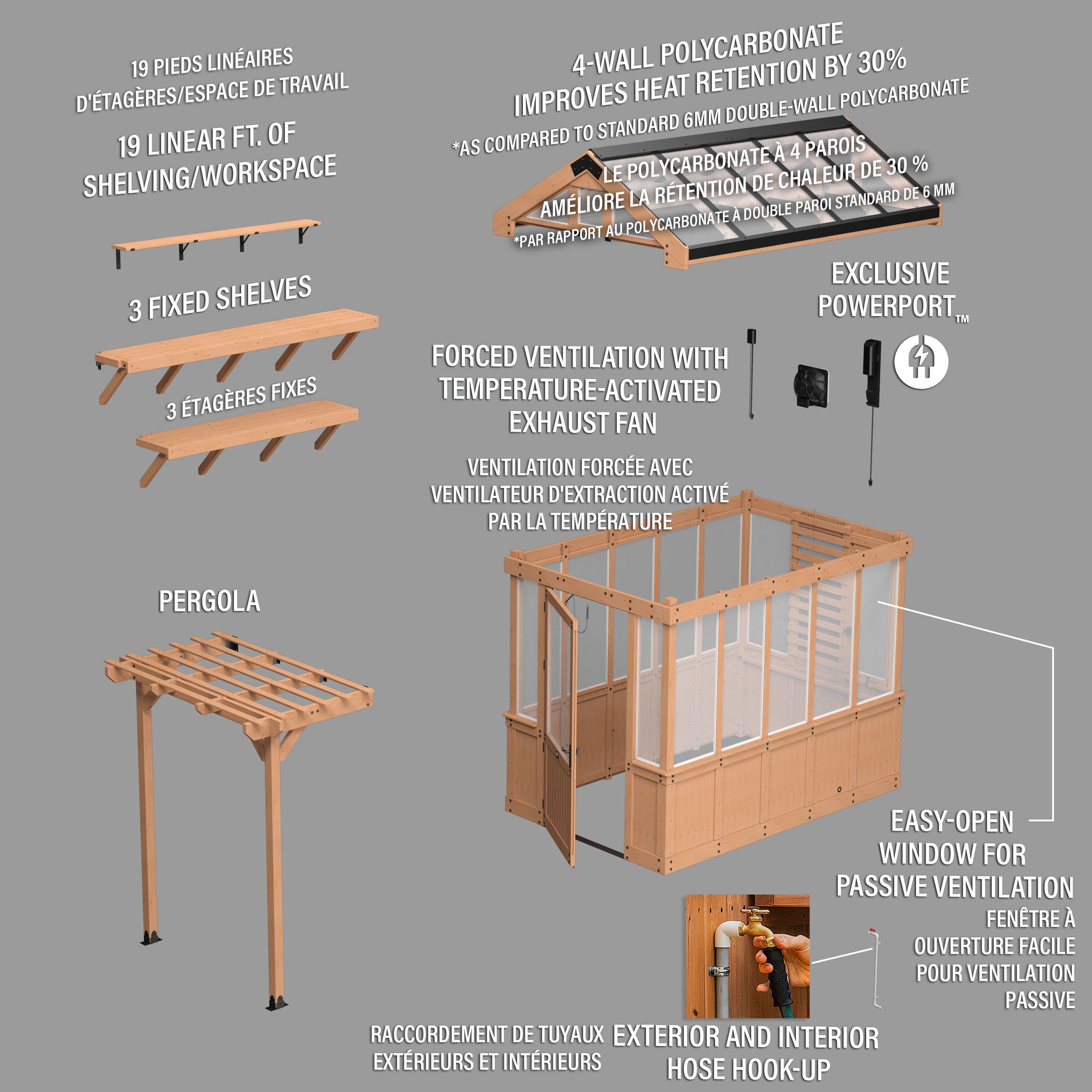Bellerose Greenhouse (9ft x 6ft)