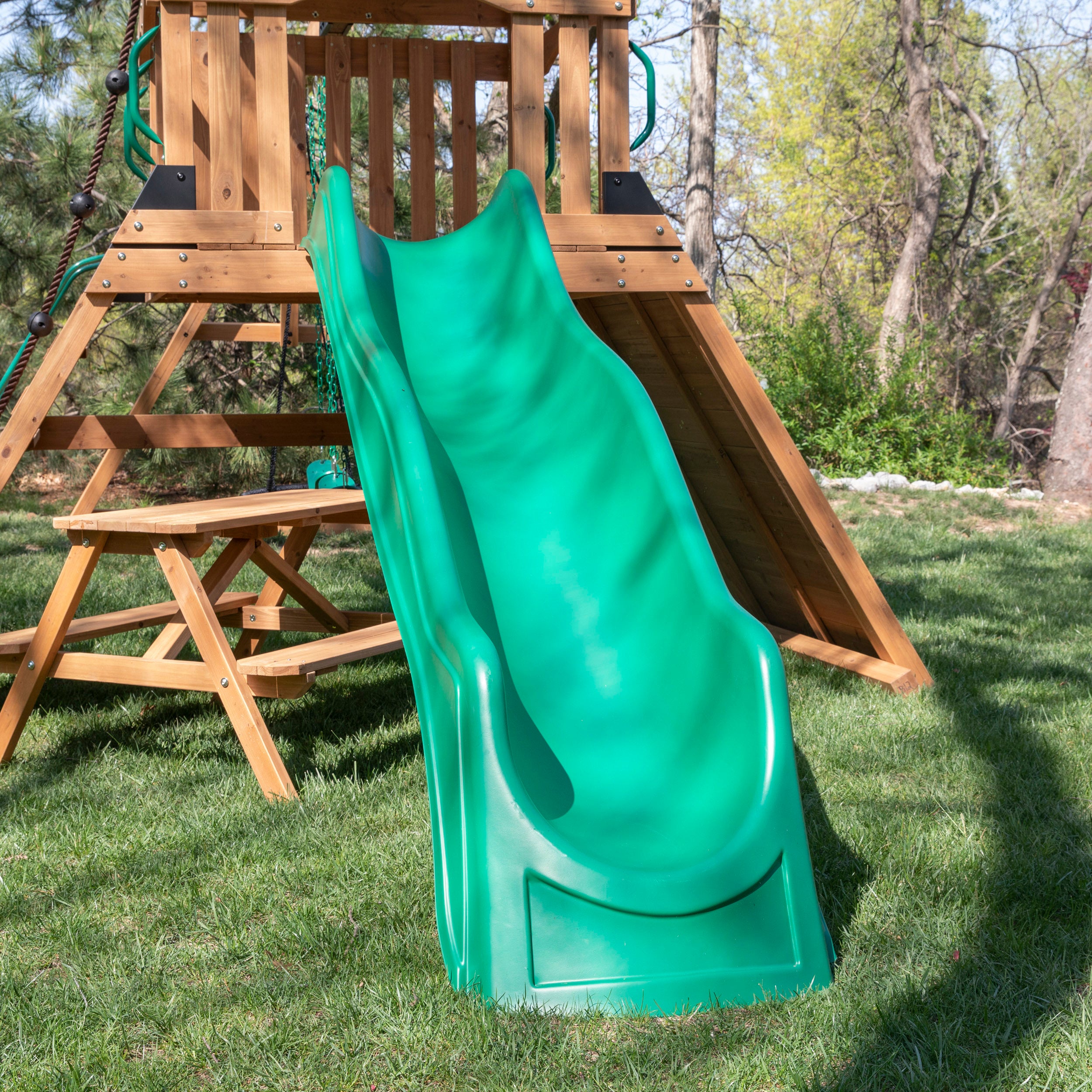 Portique Endeavor II avec toboggan Green Wave