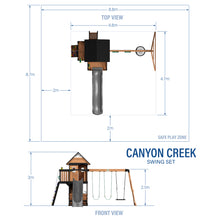 Load image into Gallery viewer, Canyon Creek Metric Dimensions
