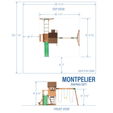Load image into Gallery viewer, Montpelier Swing Set Diagram
