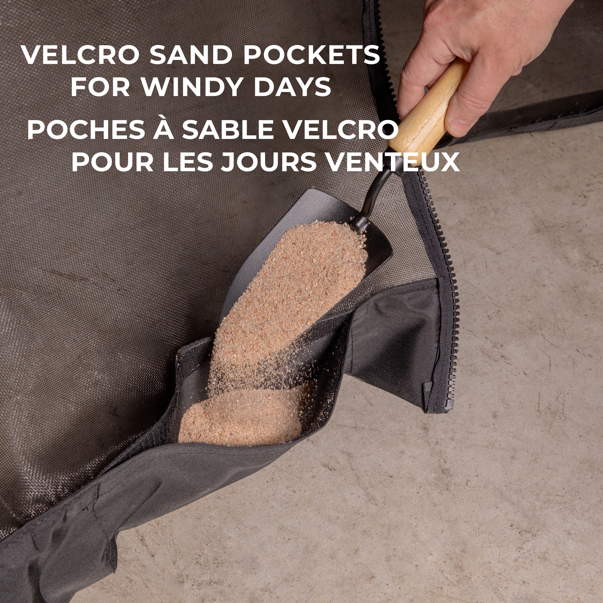 Acadia Gazebo Mosquito Netting Sand Pockets
