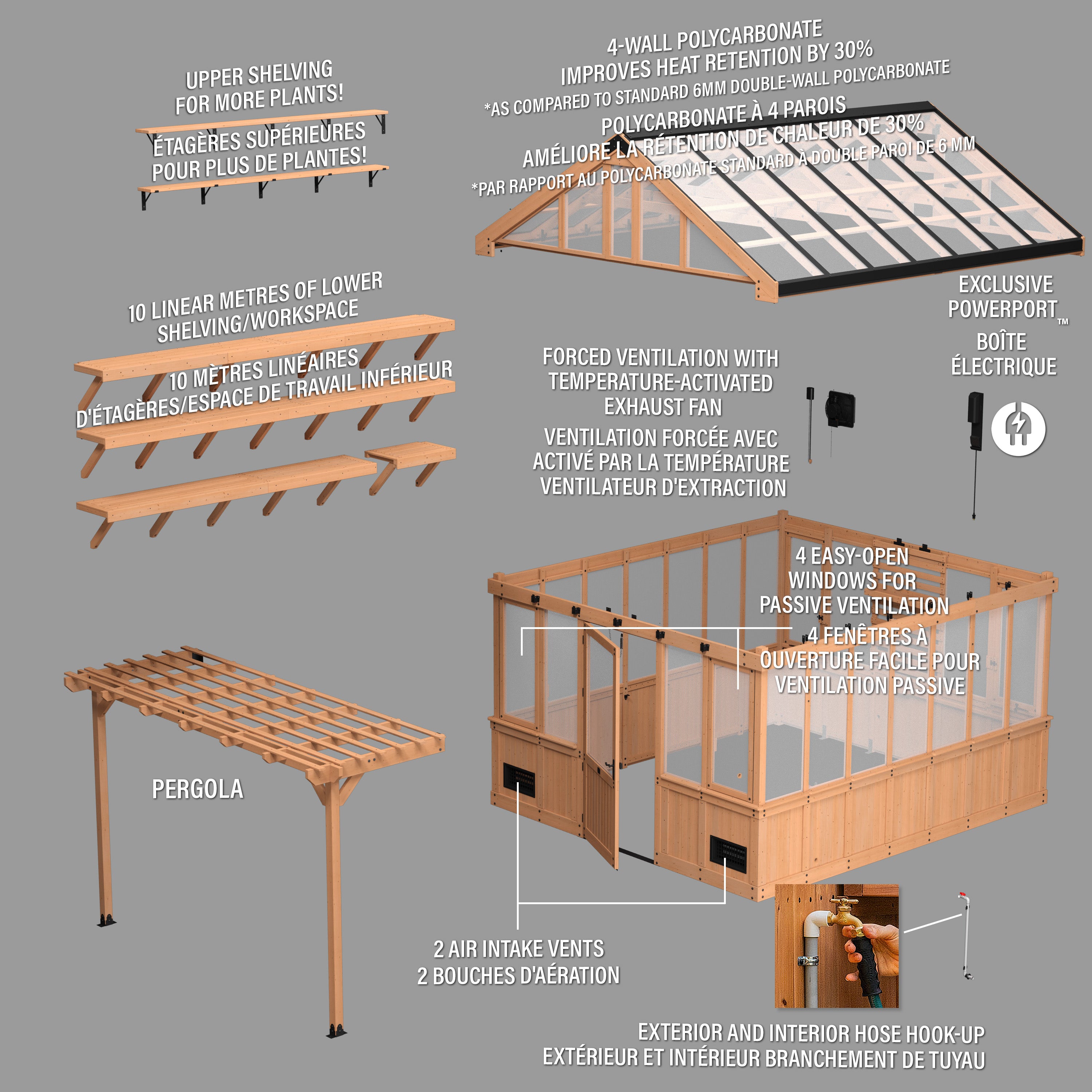 Bellerose XL Greenhouse (13ft x 11ft)