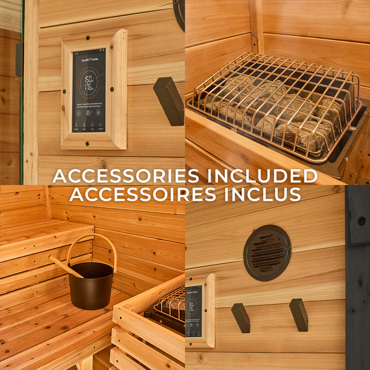 Sauna extérieur Bennett–2 à 4 personnes