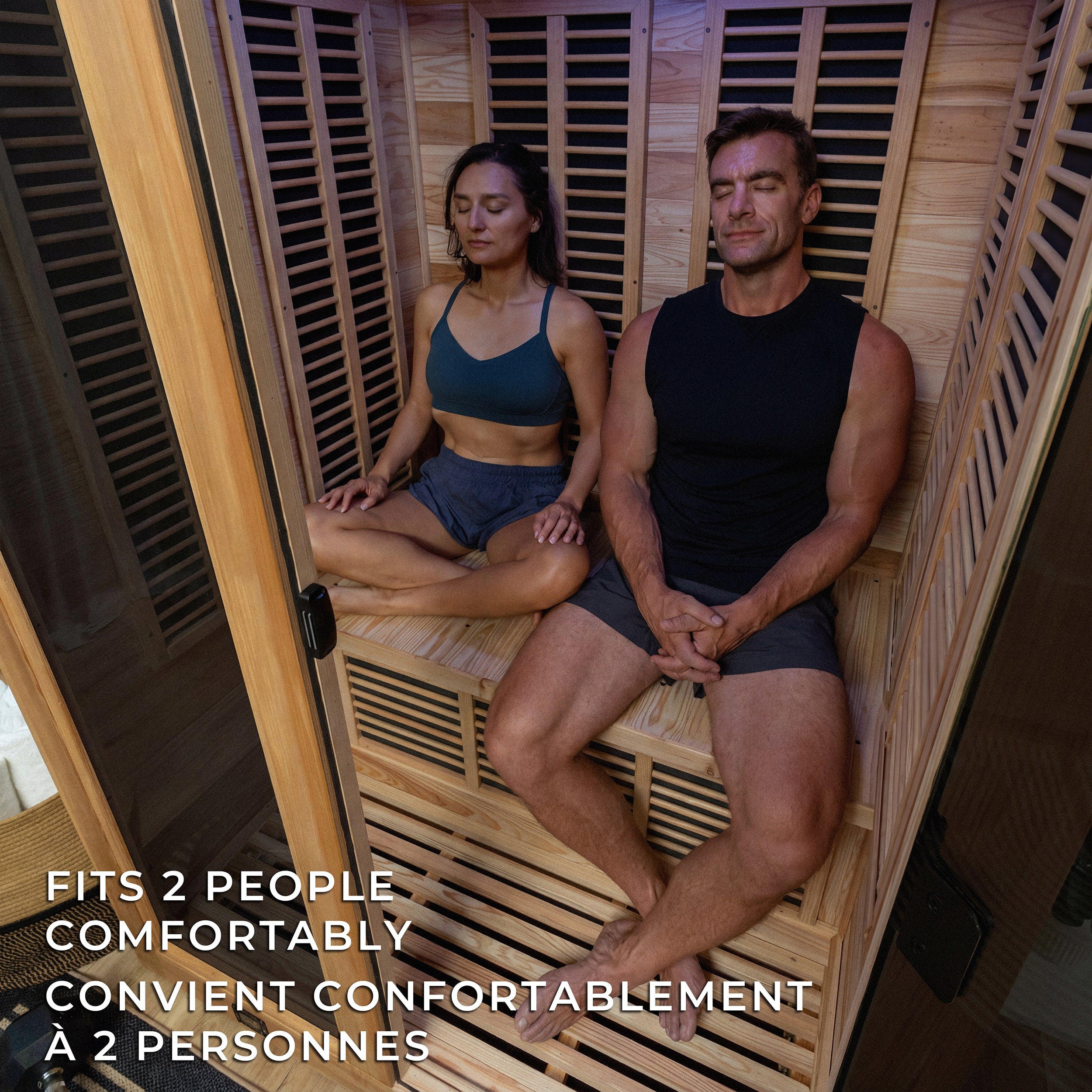 Sauna infrarouge intérieur Knox–2 personnes