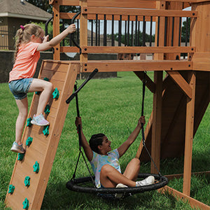 Sterling Point Swing Set with Gray Wave Slide