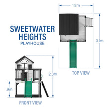 Load image into Gallery viewer, Sweetwater Heights Elevated Playhouse Diagram Metric
