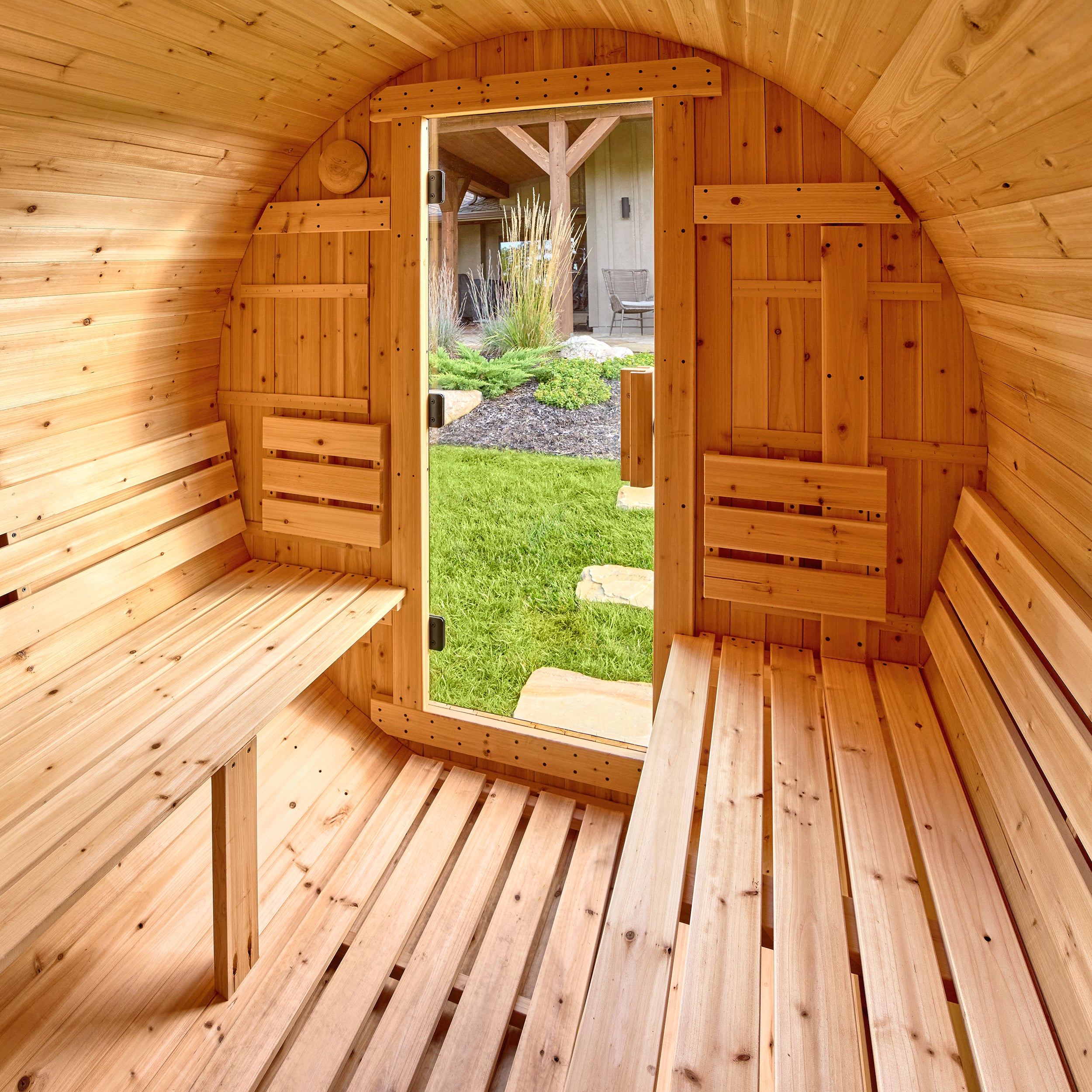 Paxton Outdoor Barrel Sauna – 4-6 Person