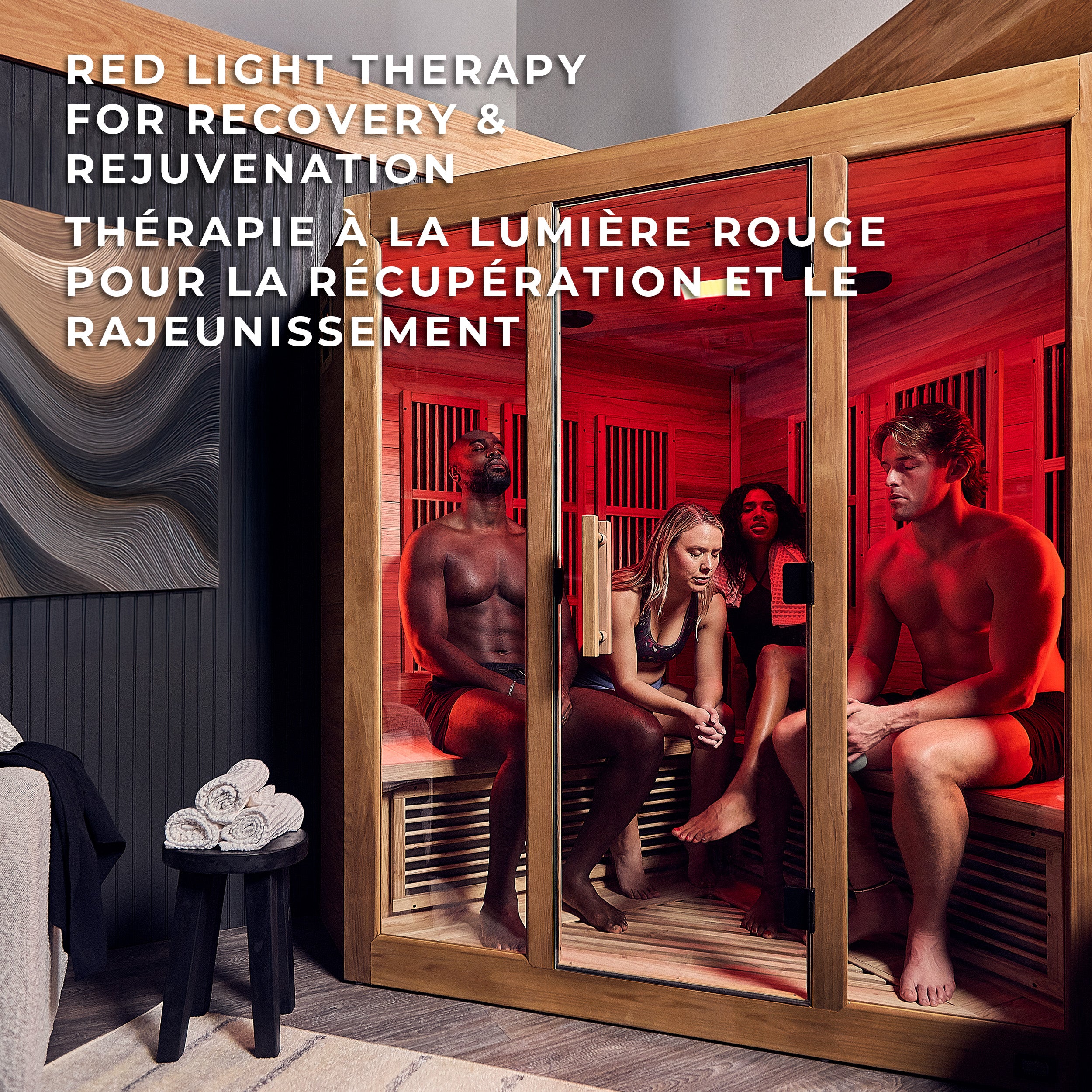 Rylan Indoor Infrared Corner Sauna – 4 Person