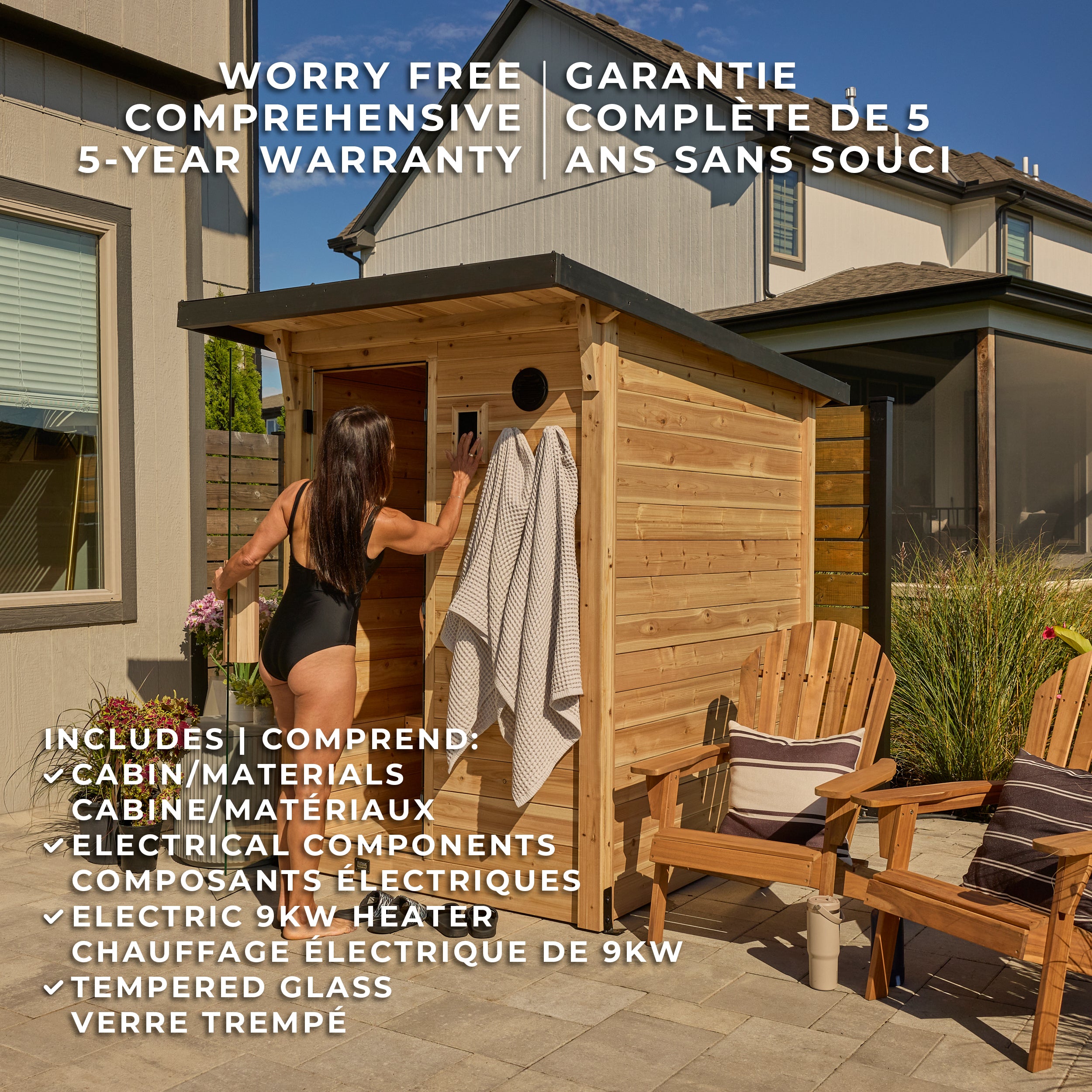 Henley Outdoor Cabin Sauna – 2-4 Person