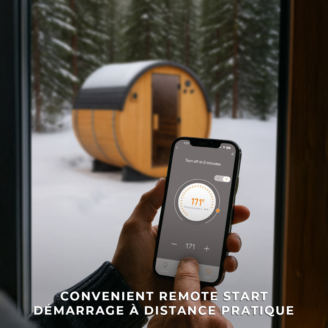 Paxton Outdoor Barrel Sauna – 4-6 Person