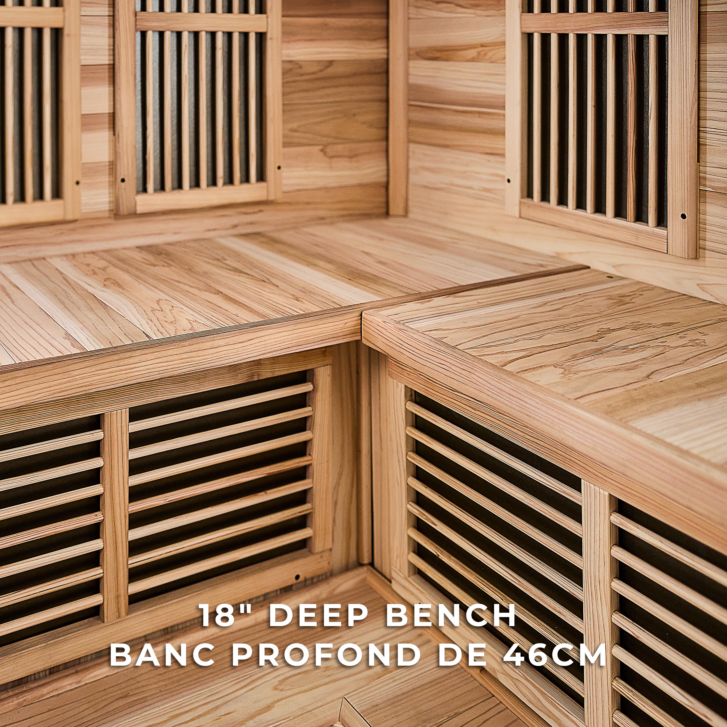 Rylan Indoor Infrared Corner Sauna – 4 Person