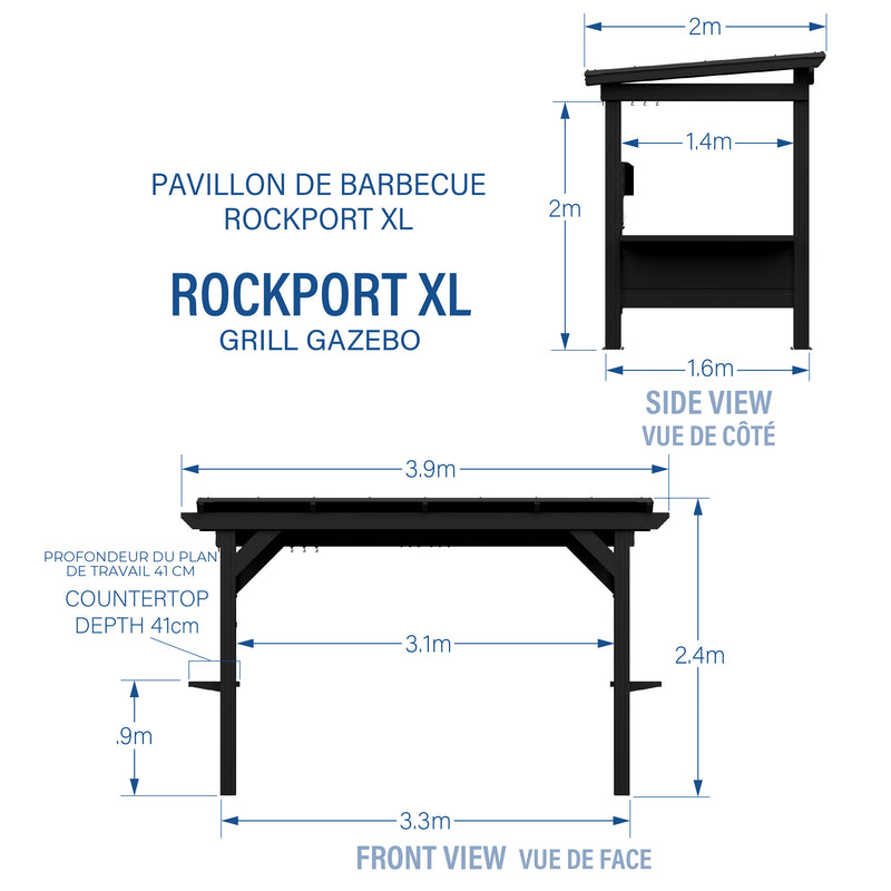 Rockport XL Grill Gazebo specifications