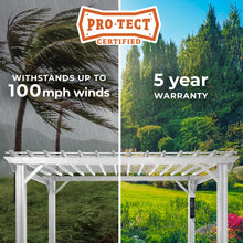 Load image into Gallery viewer, 3.6m x 3m Hawthorne Traditional Steel Pergola (12ft x 10ft)
