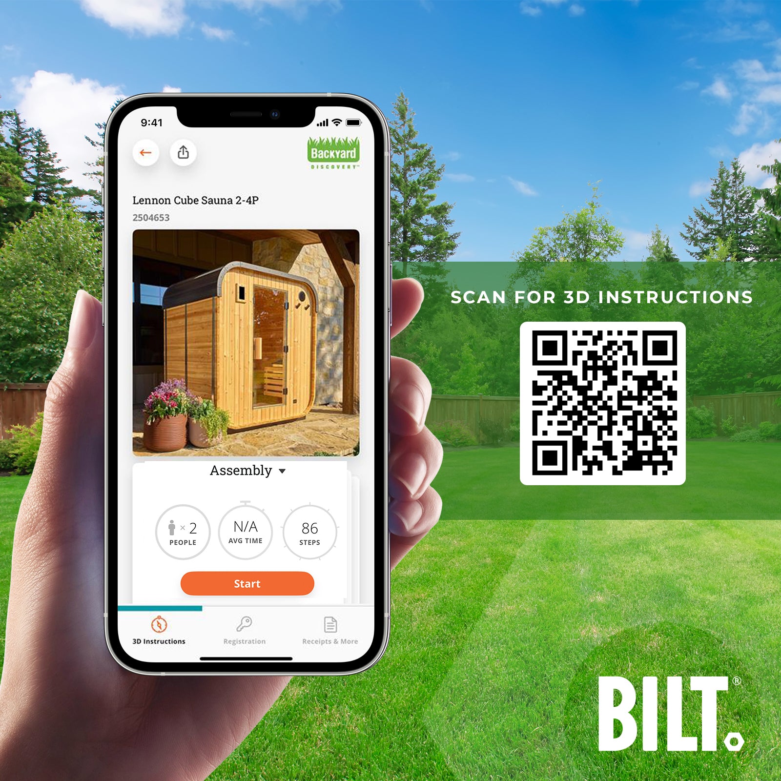 Lennon Outdoor Cube Sauna – 2-4 Person