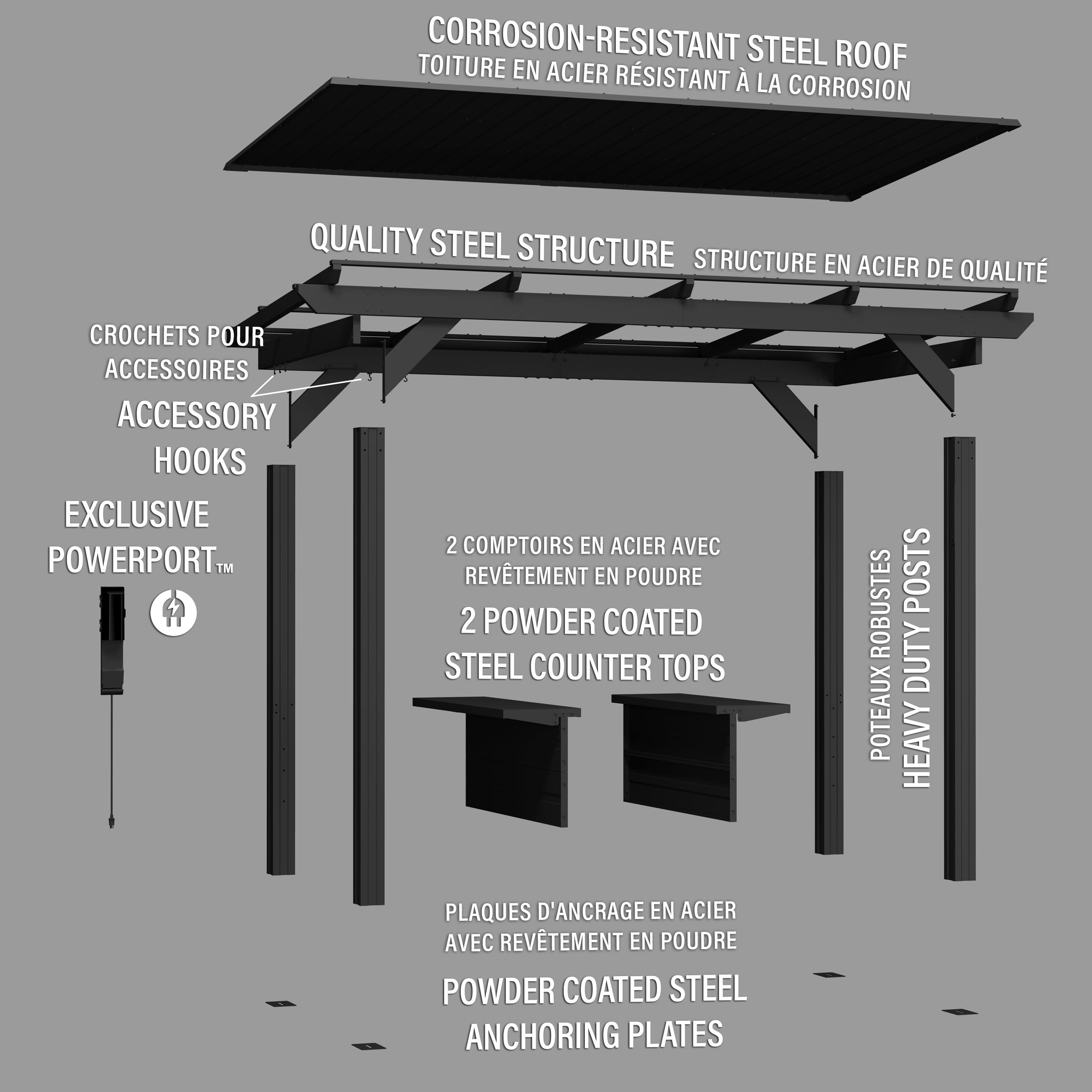 Rockport XL Grill Gazebo