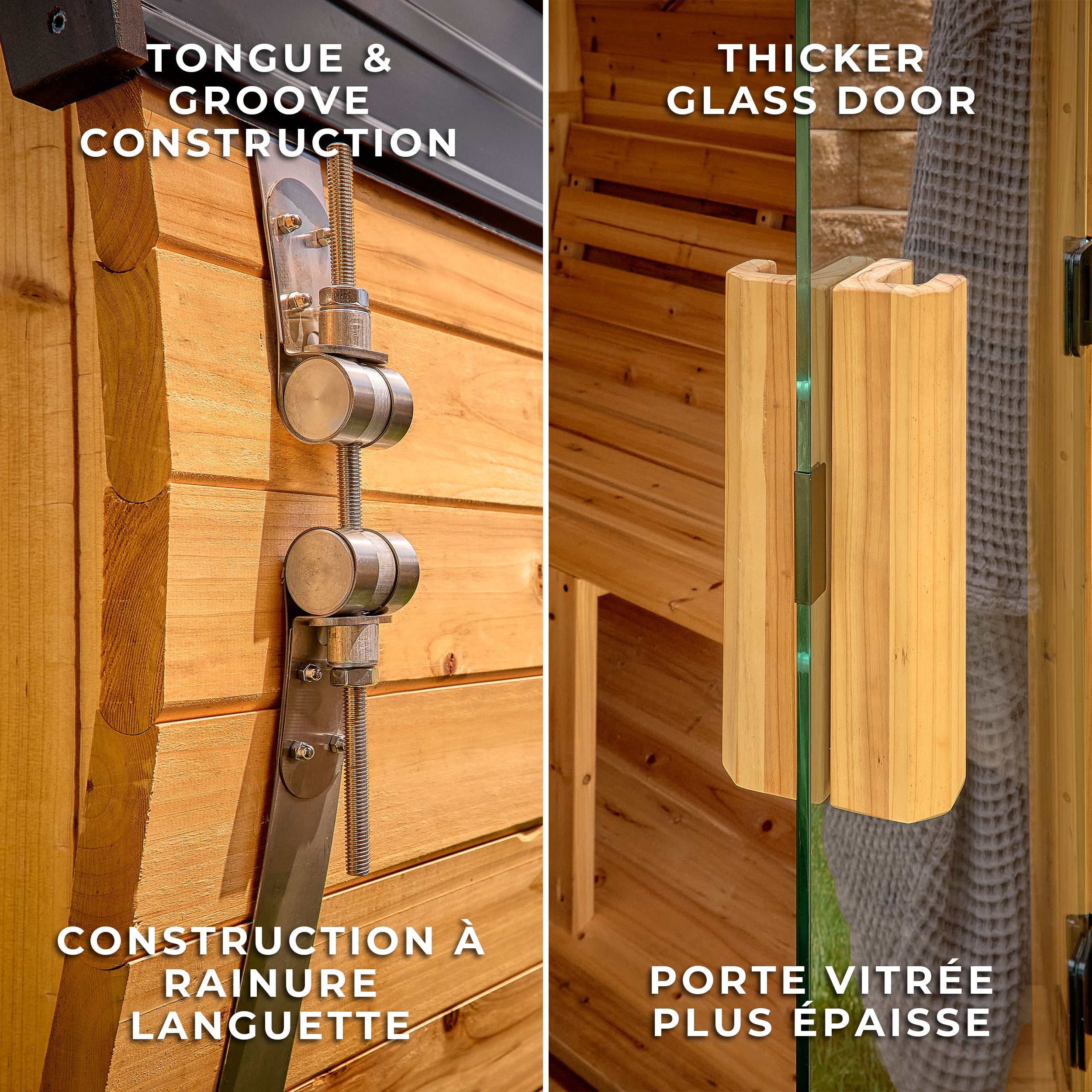 Paxton Outdoor Barrel Sauna – 4-6 Person