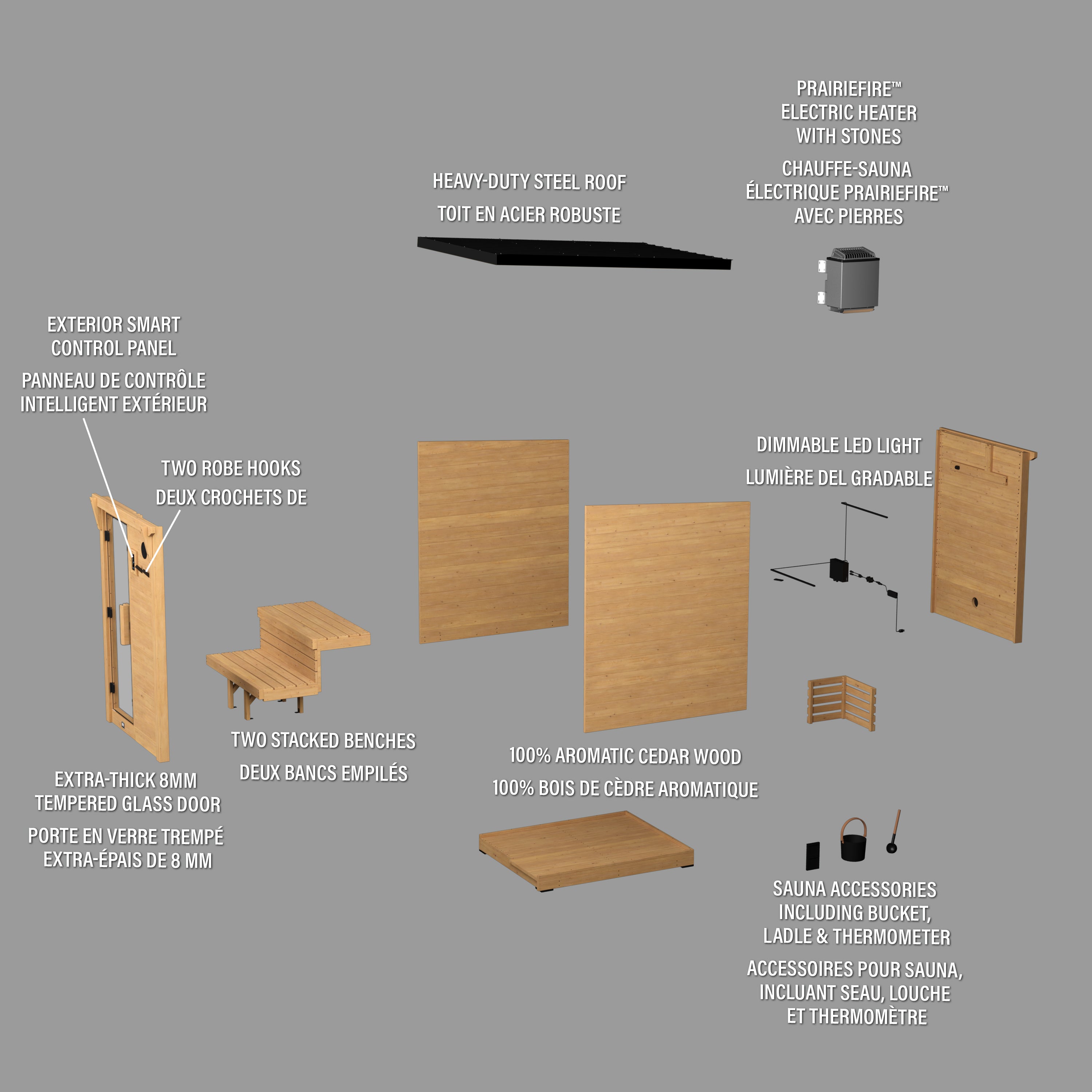 Henley Outdoor Cabin Sauna – 2-4 Person