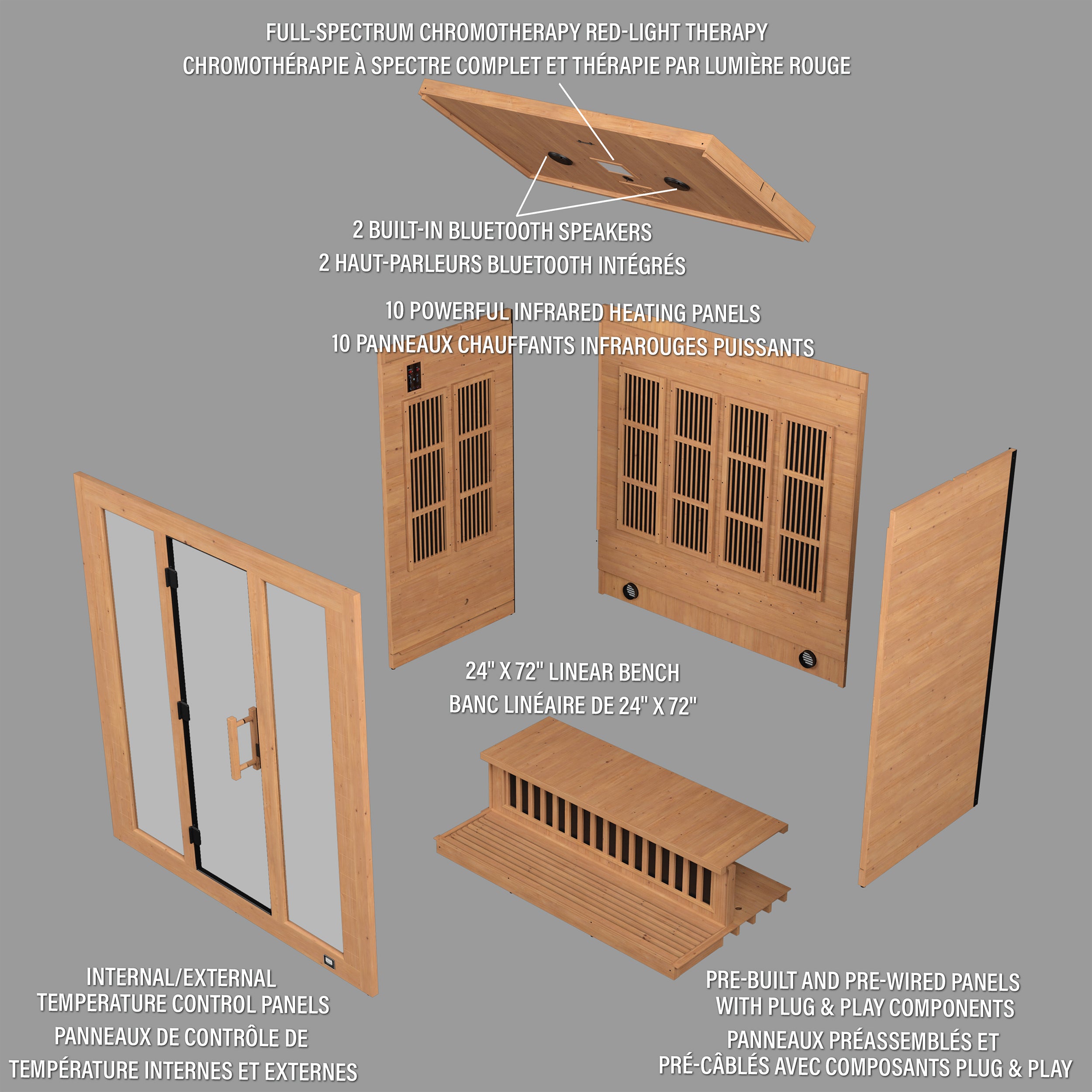 Rylan Indoor Infrared Sauna – 4 Person