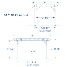 Load image into Gallery viewer, 14 x 10 Pergola #details
