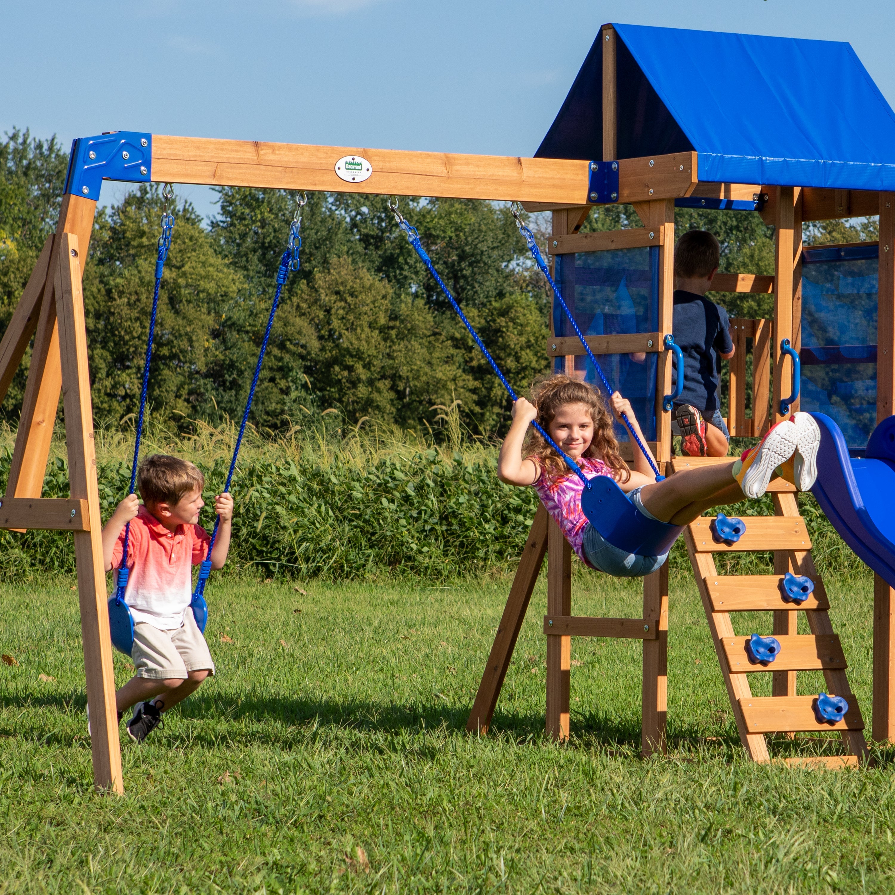 Aurora Wooden Swing Set
