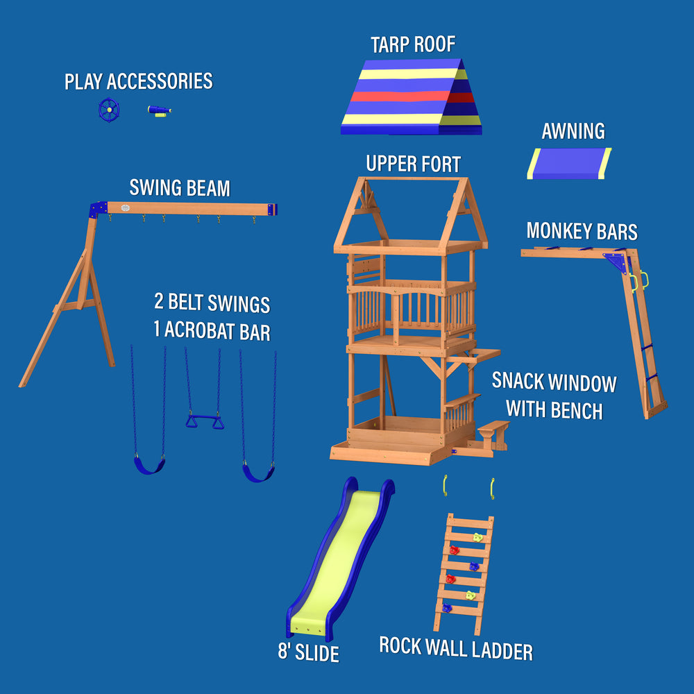 Beach Front Wooden Swing Set Backyard Discovery Canada