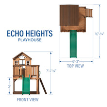 Load image into Gallery viewer, Echo Heights Inches Diagram

